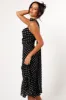 Francesca Midi Dress - Black Polka Dot sold by Petal & Pup