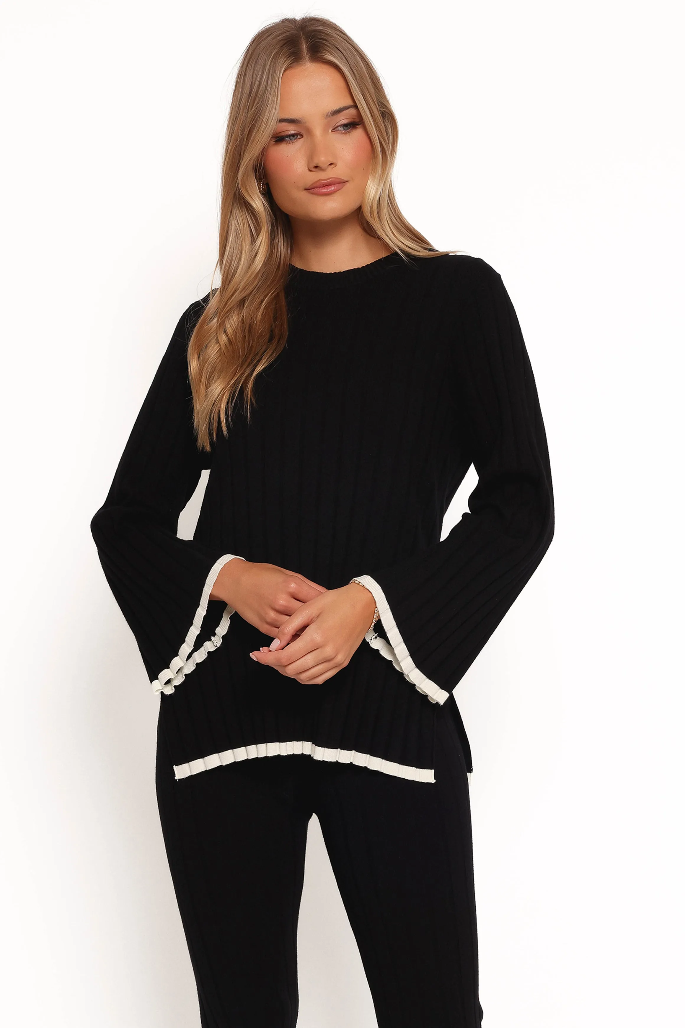 Dora Knit Top - Black sold by Petal & Pup product image thumbnail 2