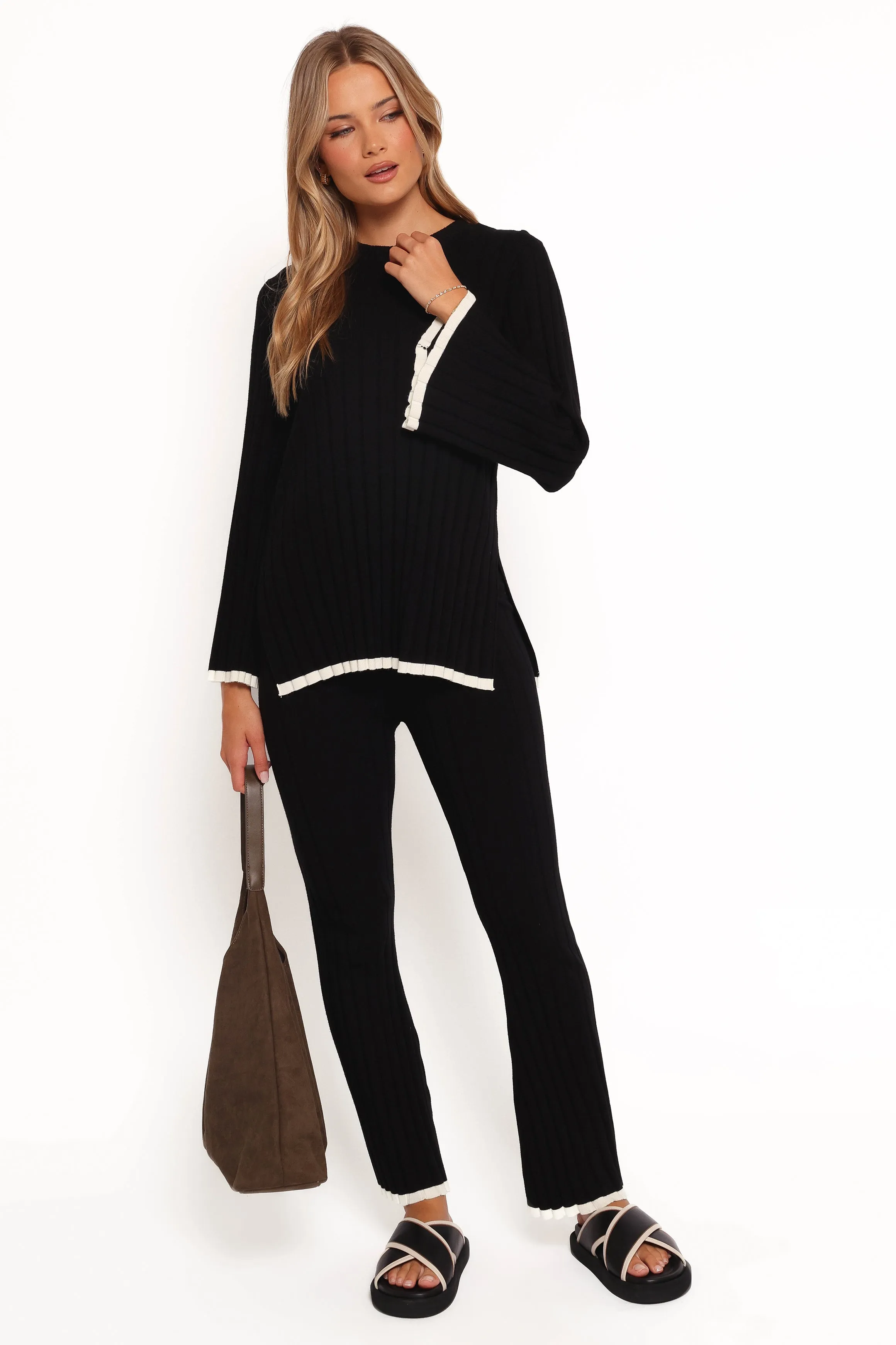 Dora Knit Top - Black sold by Petal & Pup product image thumbnail 3