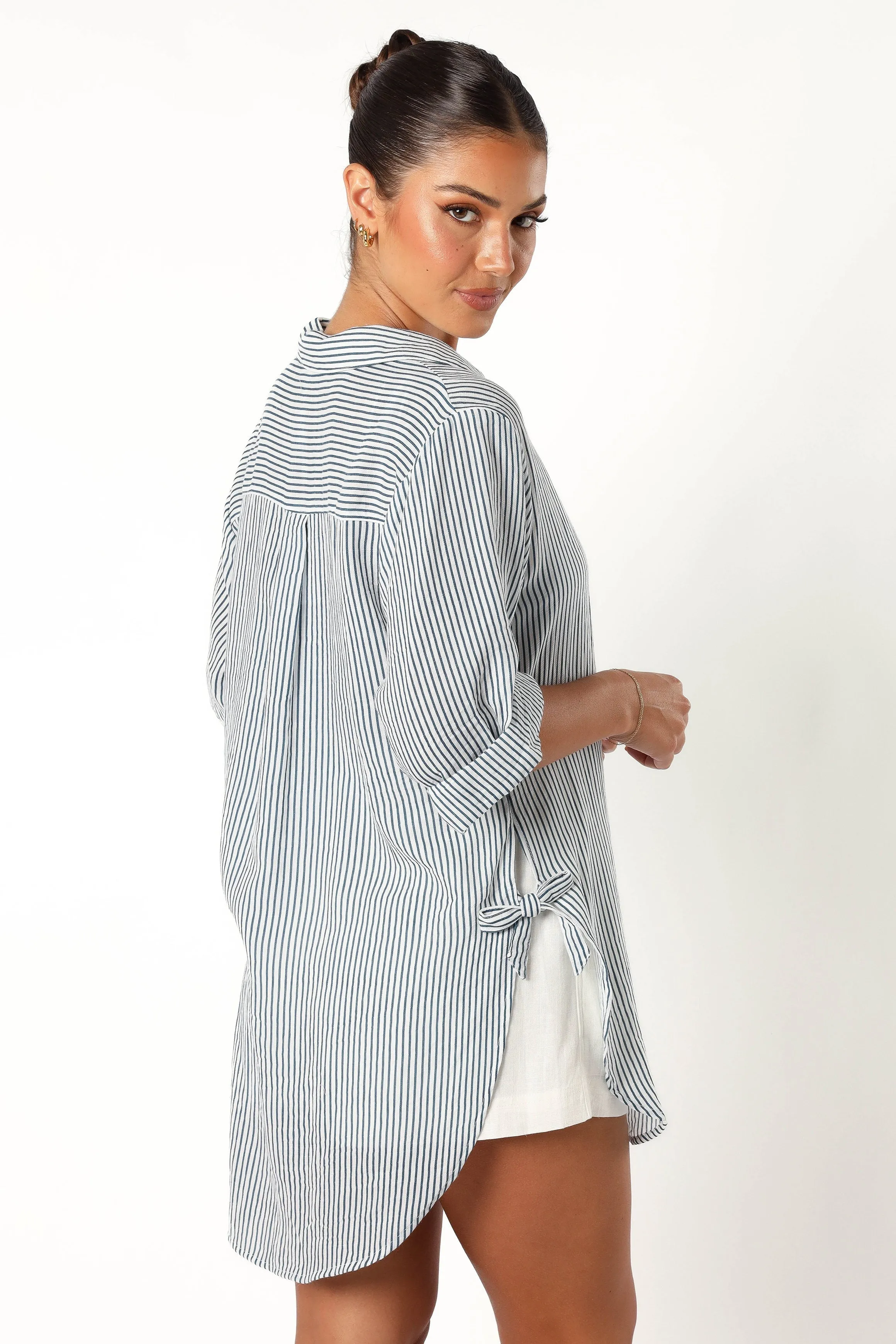 Wren Oversized Shirt - Navy sold by Petal & Pup product image thumbnail 5