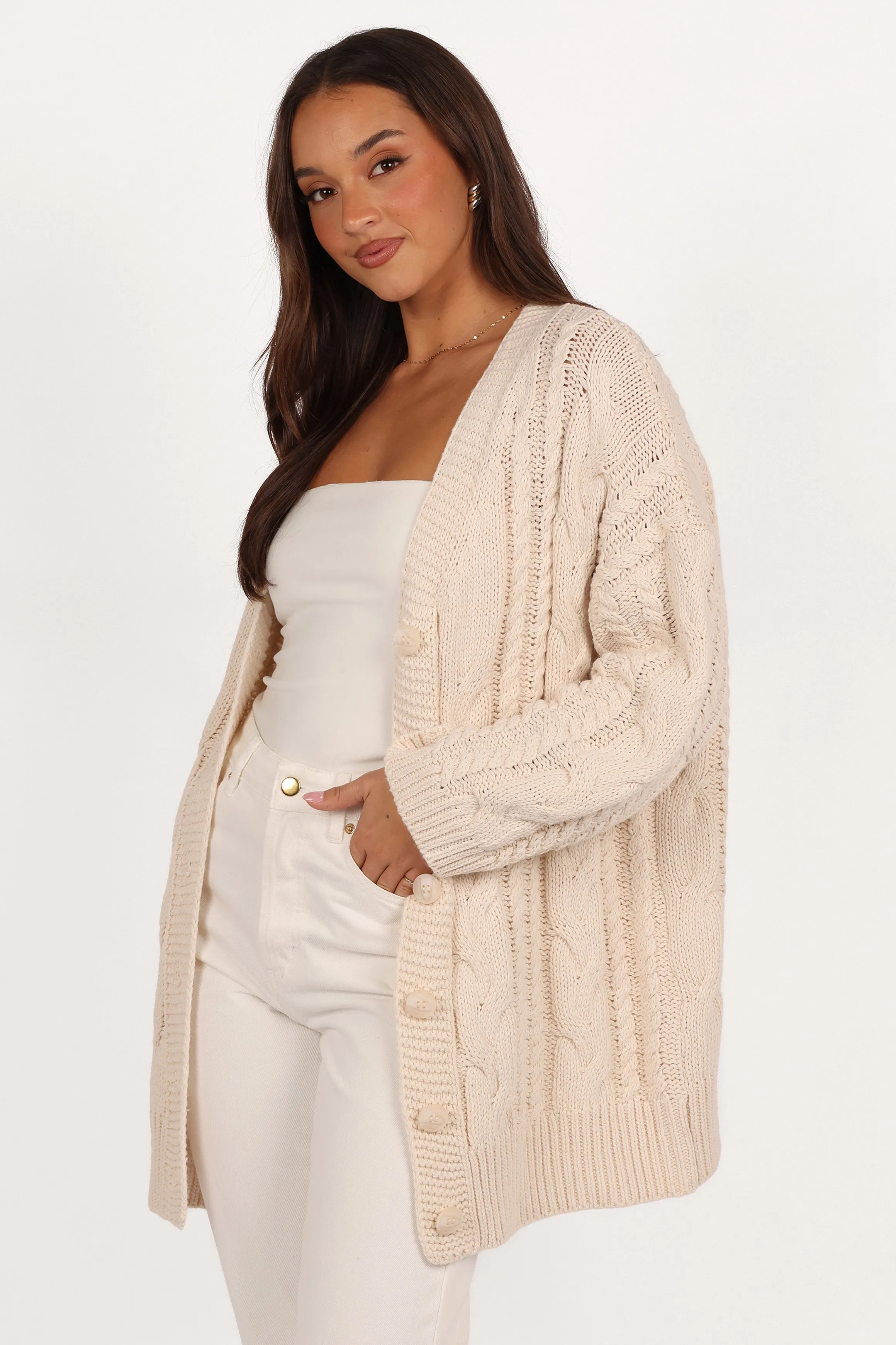 Monique Cardigan - Cream sold by Petal & Pup product image thumbnail 3