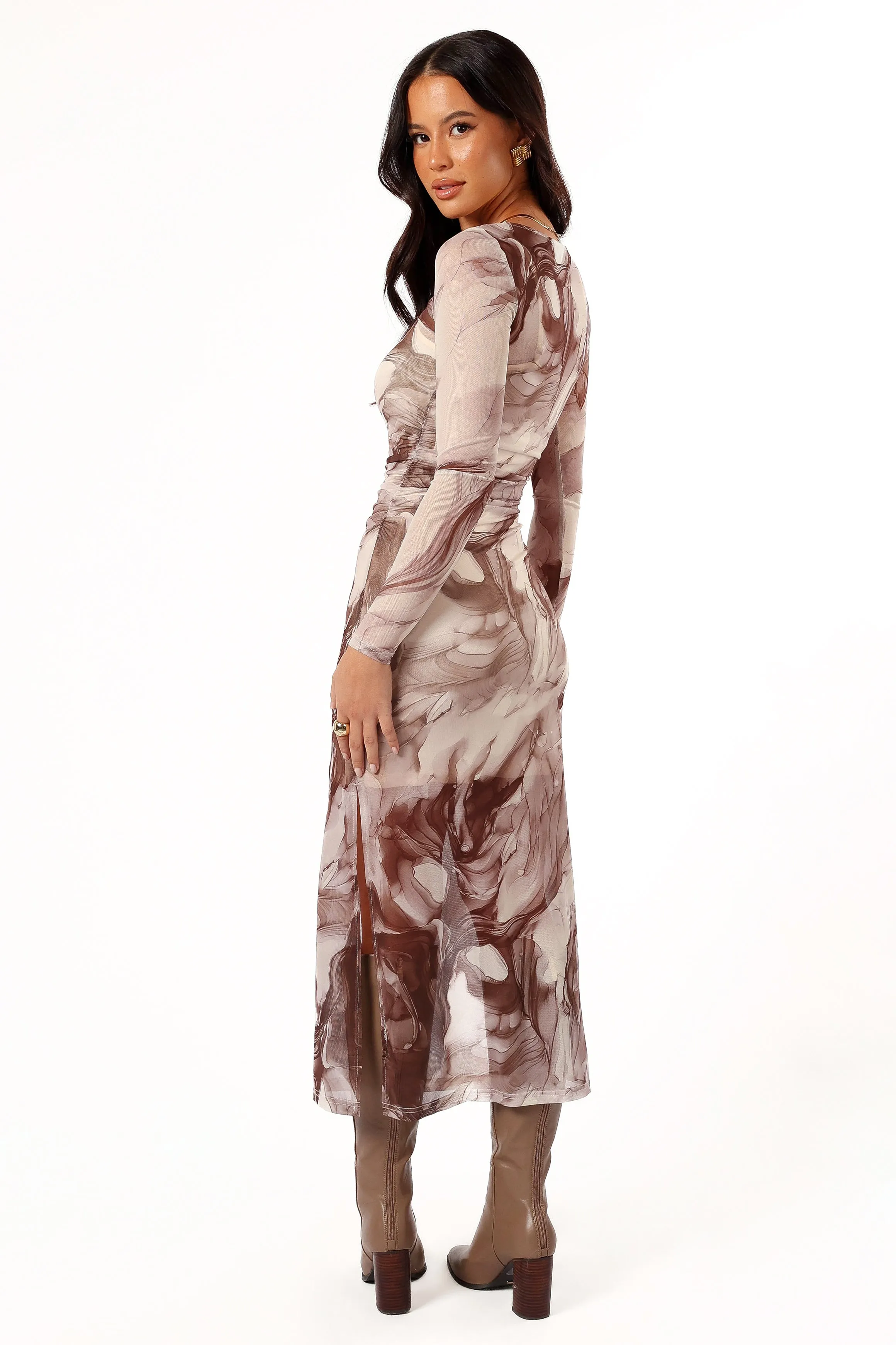 Adrianna Midi Dress - Cacao sold by Petal & Pup product image thumbnail 4