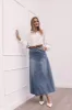 Gwen Denim Skirt - Mid Wash Denim sold by Petal & Pup