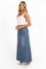 Gwen Denim Skirt - Mid Wash Denim sold by Petal & Pup