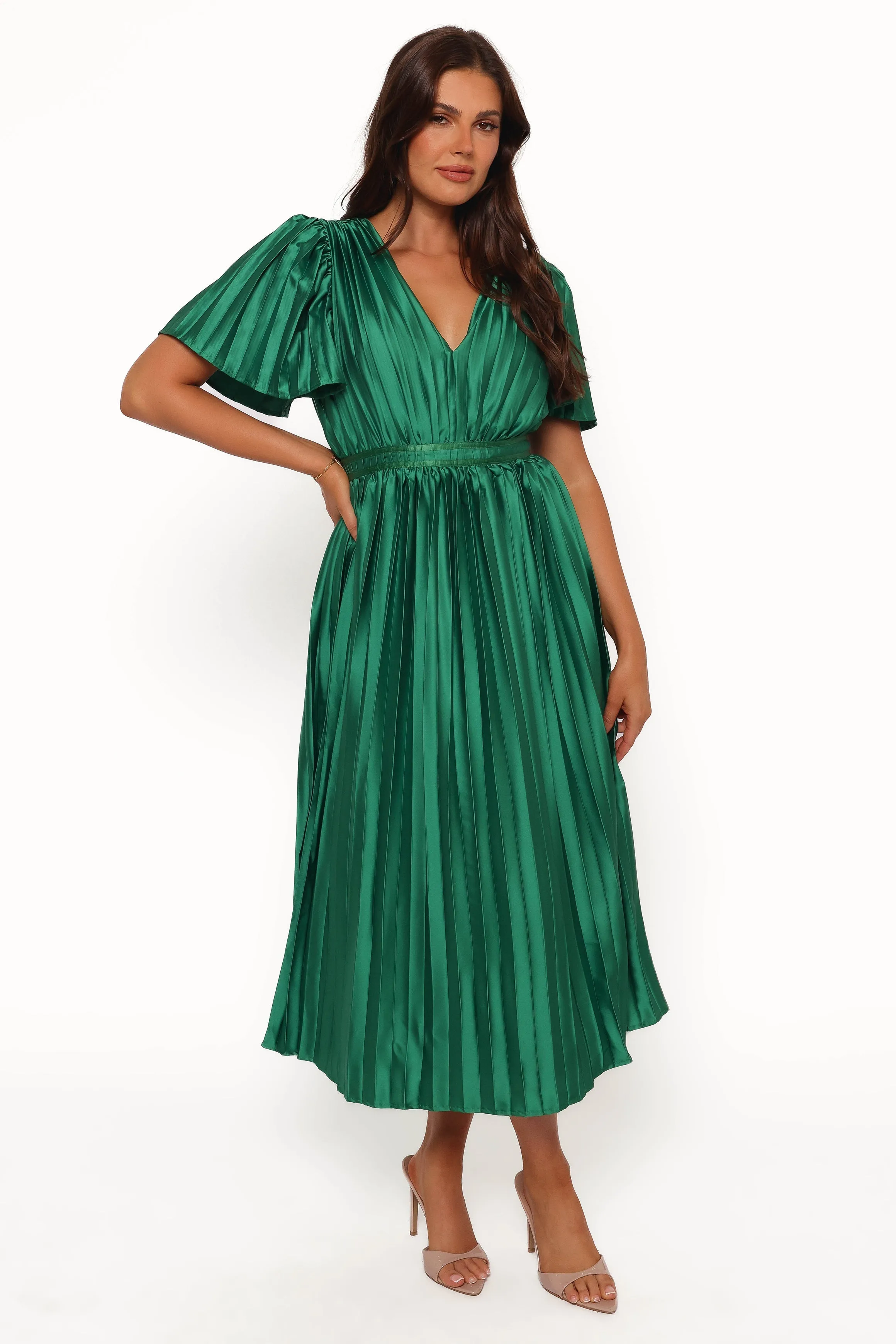 Keelah Midi Dress - Emerald Green sold by Petal & Pup product image thumbnail 5