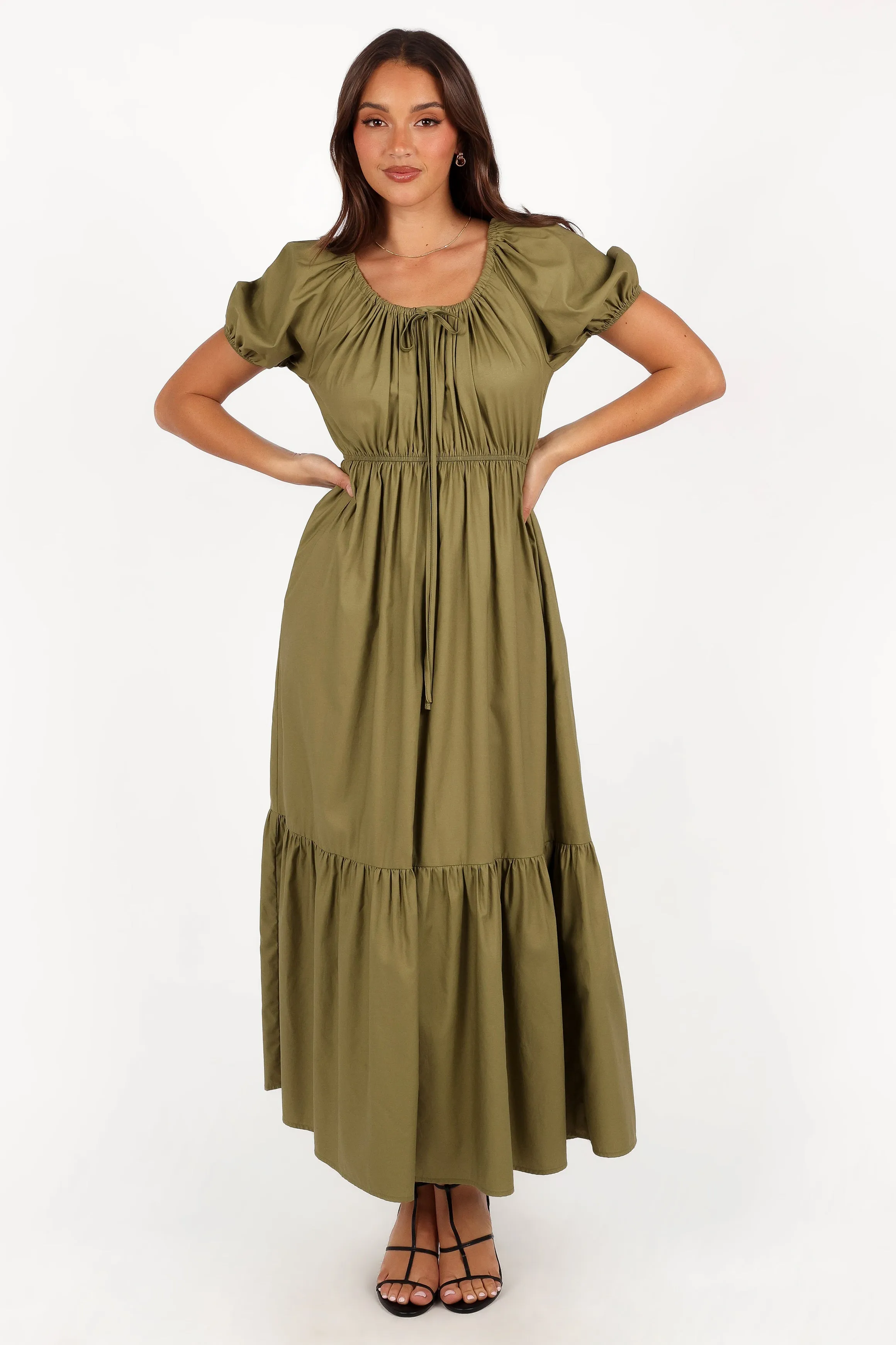 Juliana Maxi Dress - Olive sold by Petal & Pup product image thumbnail 5