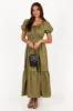 Juliana Maxi Dress - Olive sold by Petal & Pup