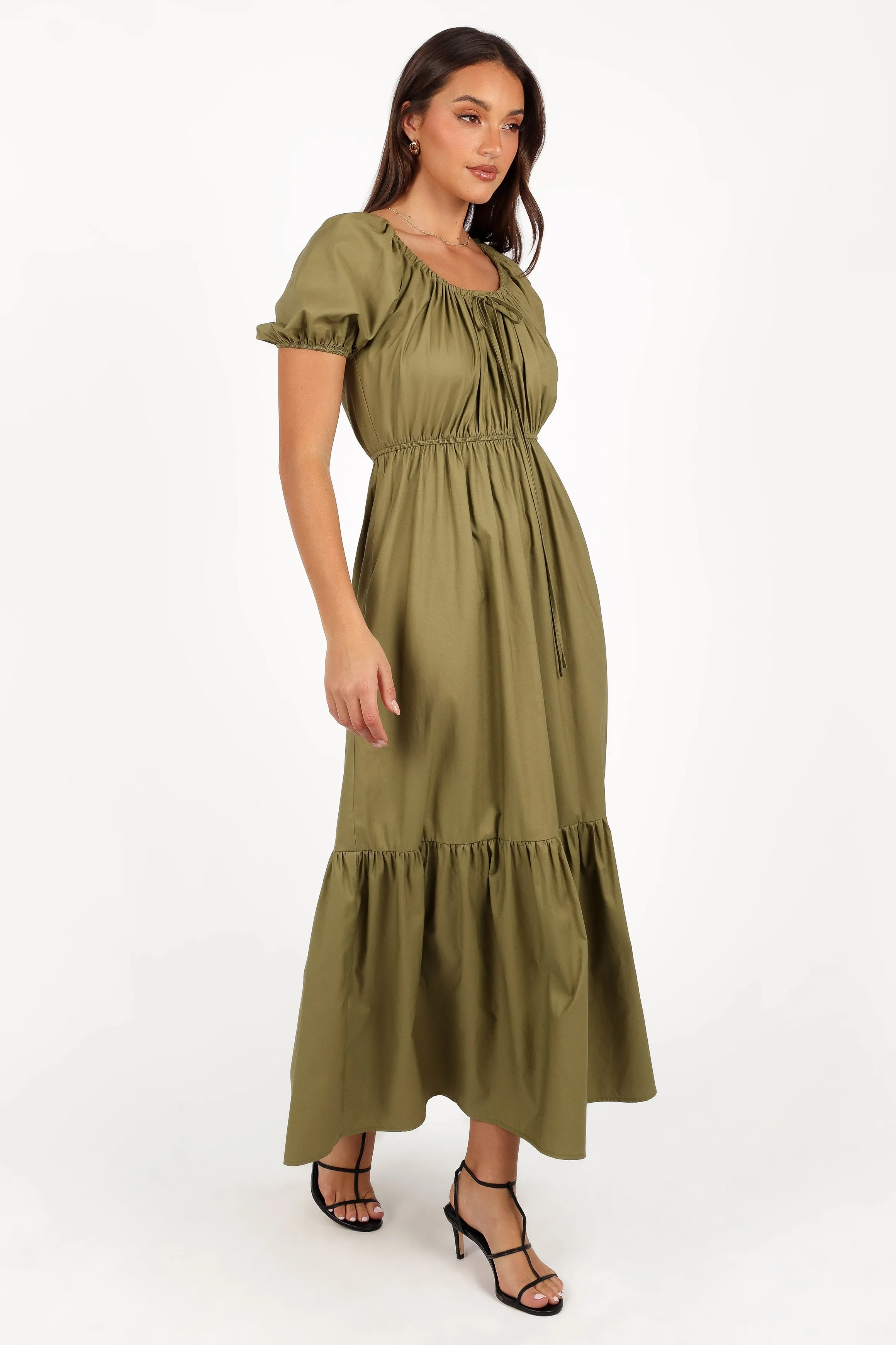 Juliana Maxi Dress - Olive sold by Petal & Pup product image thumbnail 3