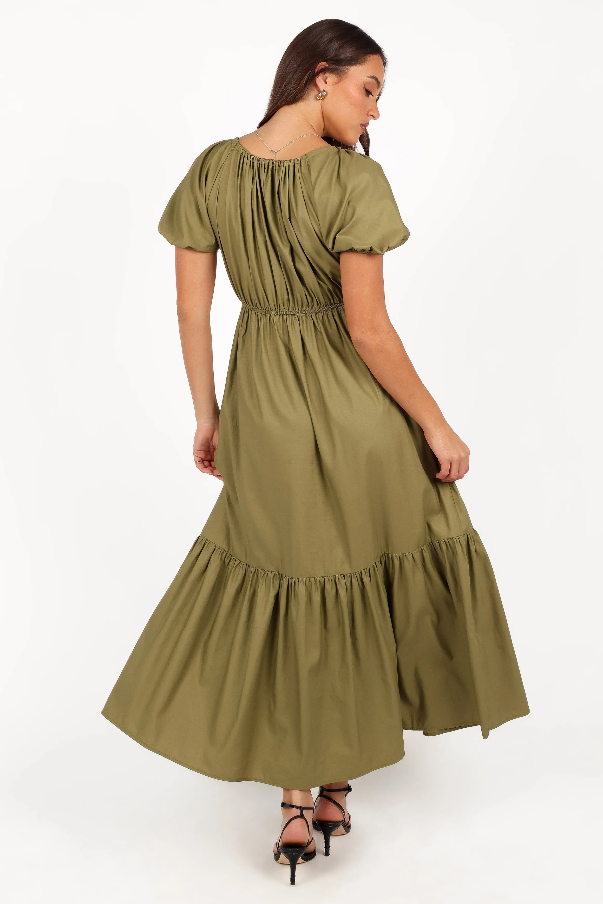 Juliana Maxi Dress - Olive sold by Petal & Pup product image thumbnail 4
