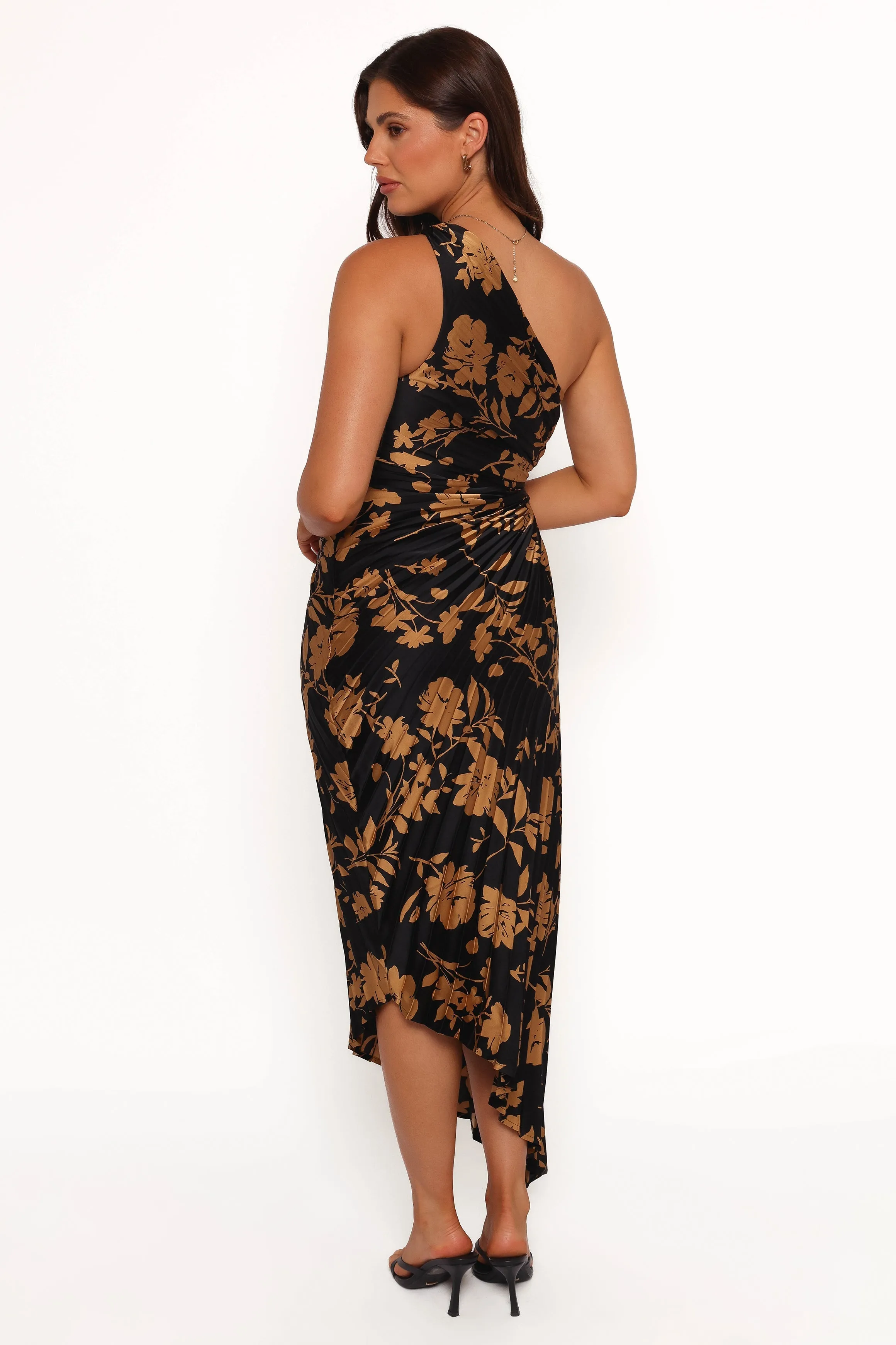 Kleo One Shoulder Maxi Dress - Black/Gold sold by Petal & Pup product image thumbnail 4