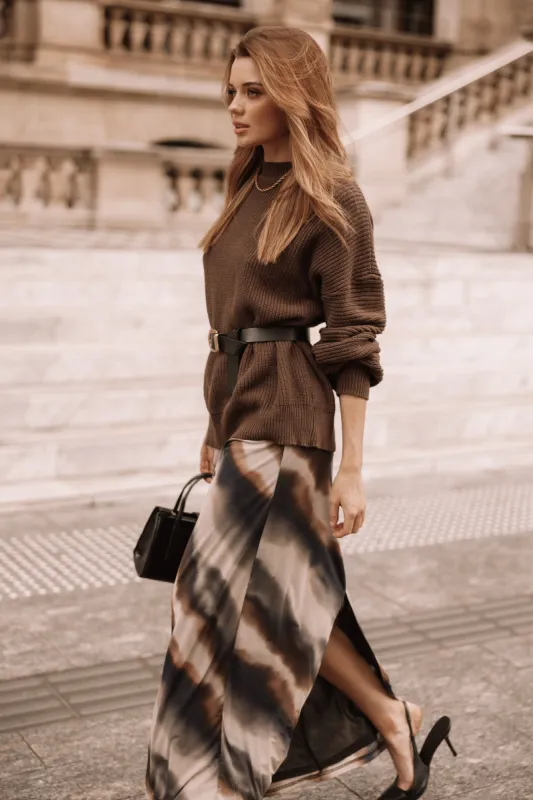 Katty Knit Sweater - Chocolate Brown sold by Petal & Pup