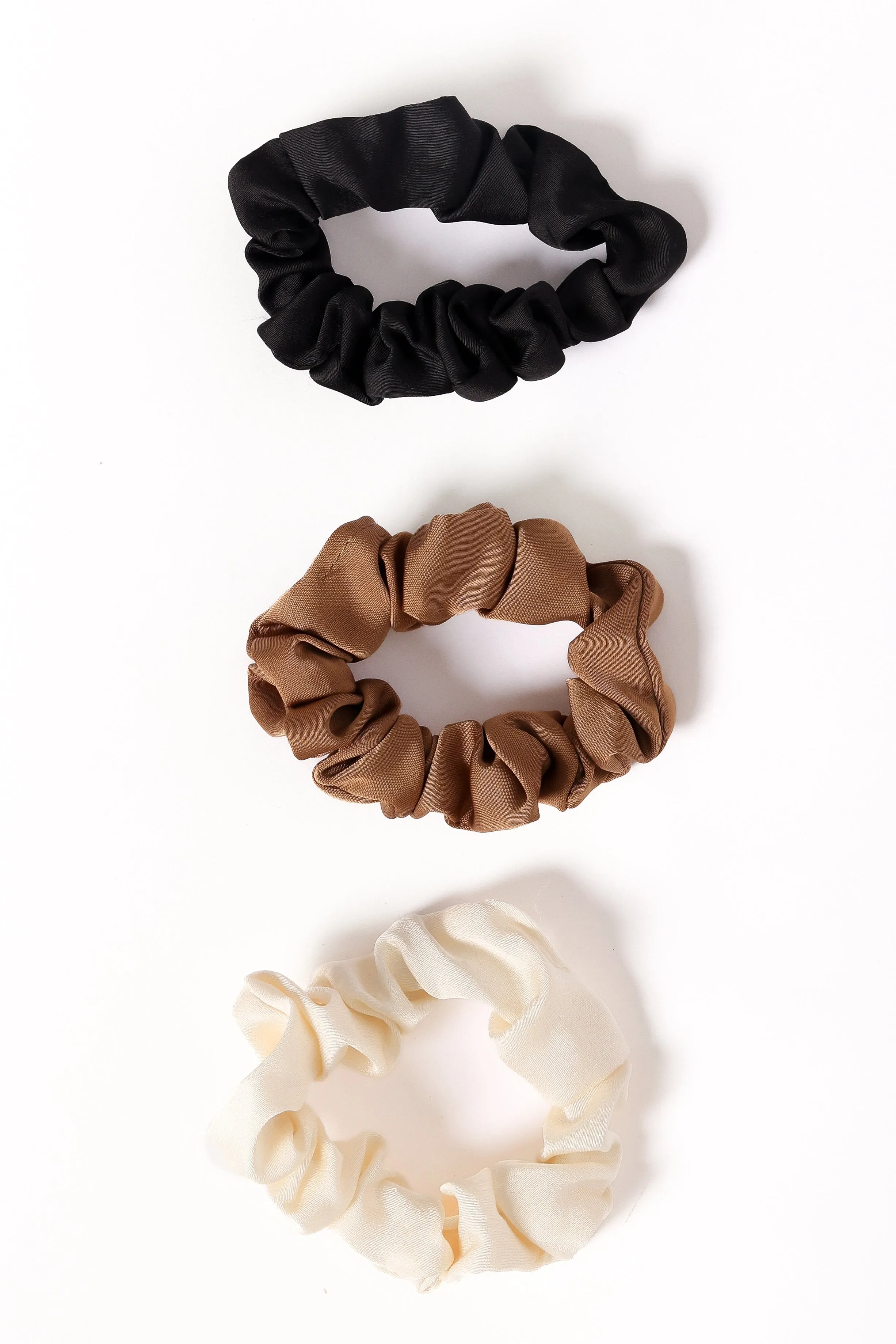Karina Hair Ties - Cream/Brown/Black sold by Petal & Pup