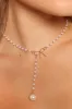 Aldo Bow Necklace - Pearl sold by Petal & Pup