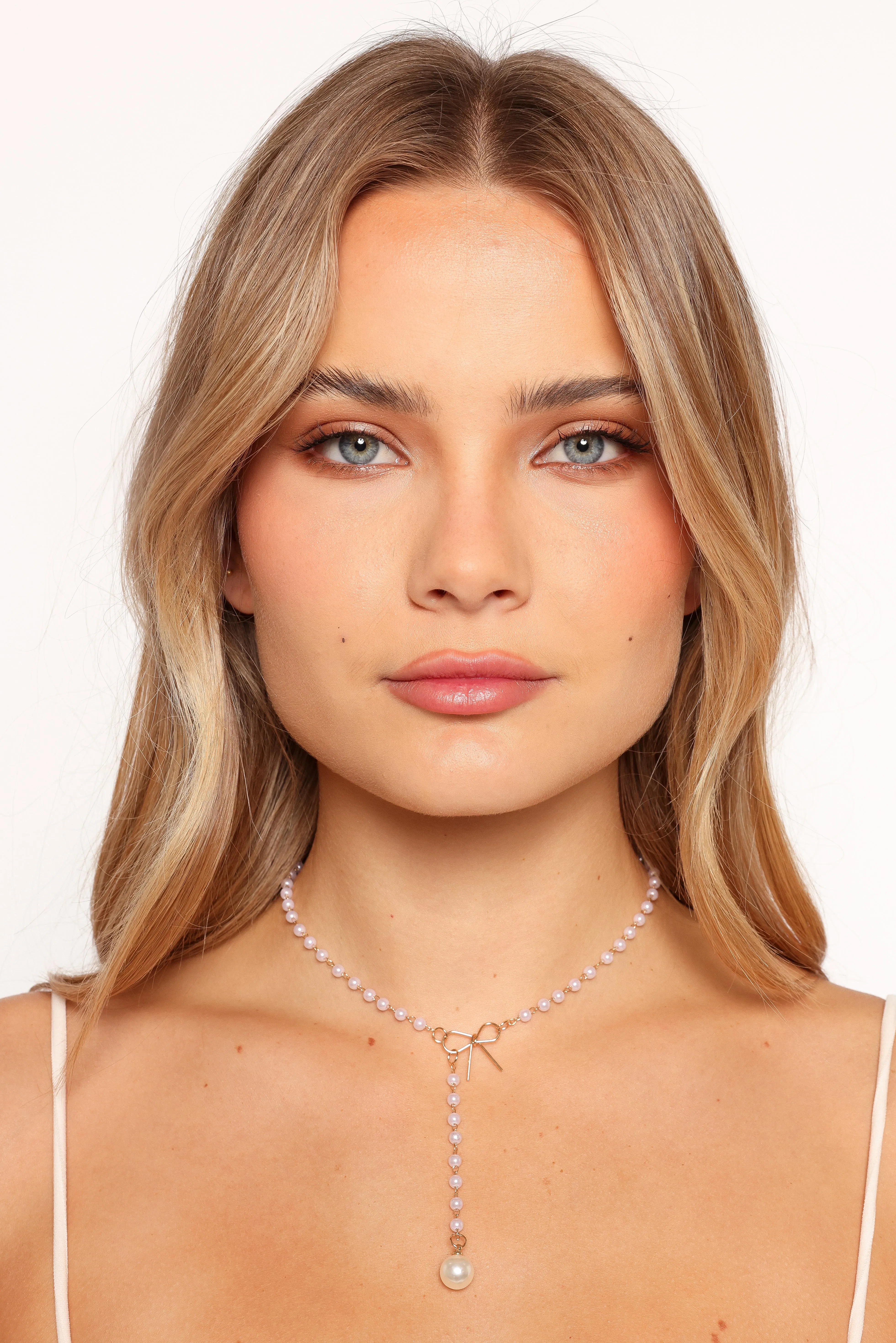 Aldo Bow Necklace - Pearl sold by Petal & Pup product image thumbnail 2
