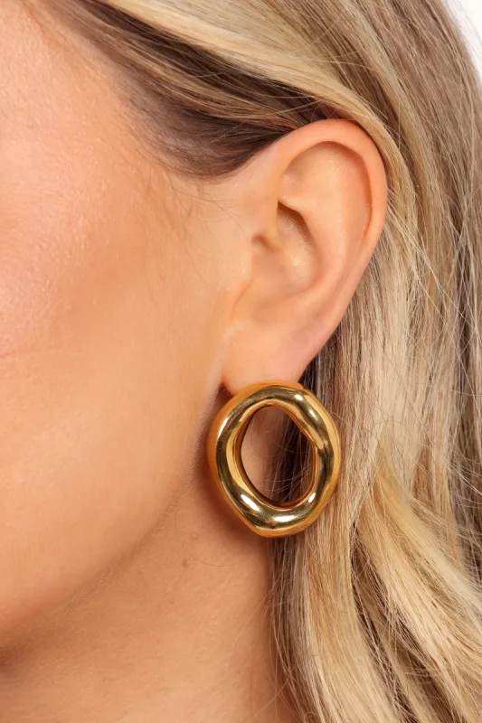 Blaire Earrings - Gold sold by Petal & Pup