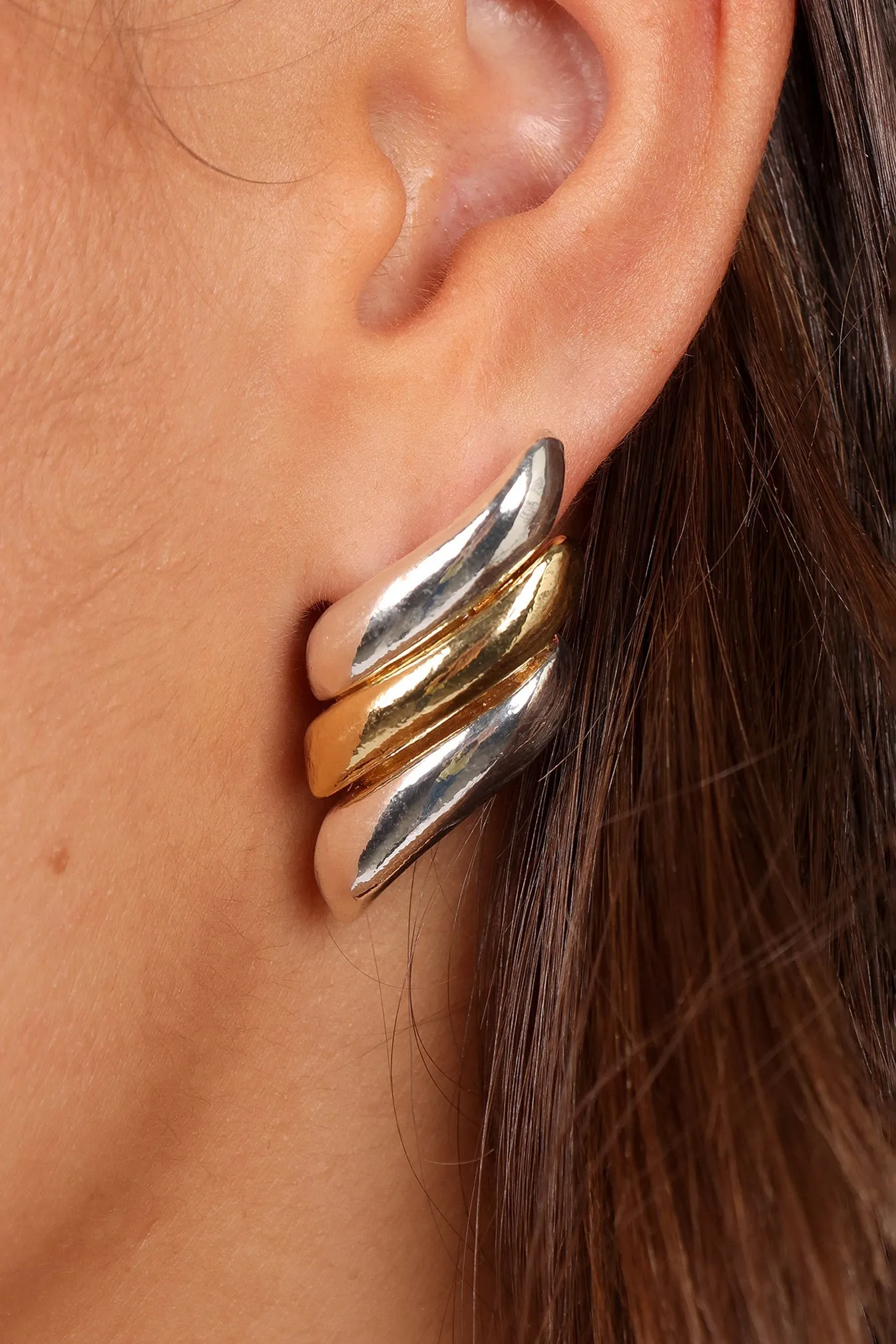 Benson Earrings - Gold/Silver sold by Petal & Pup