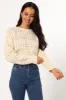 Watton Stripe Knit Sweater - Cream sold by Petal & Pup