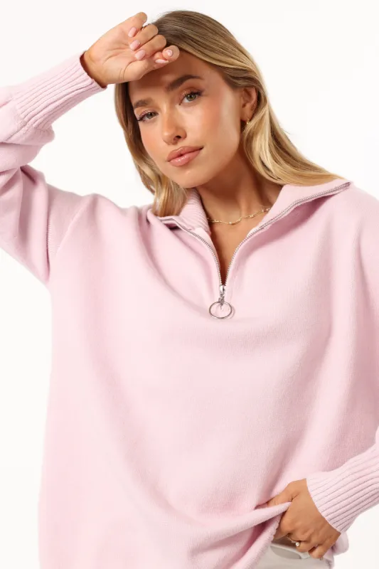 Whistler Knit Sweater - Pink sold by Petal & Pup