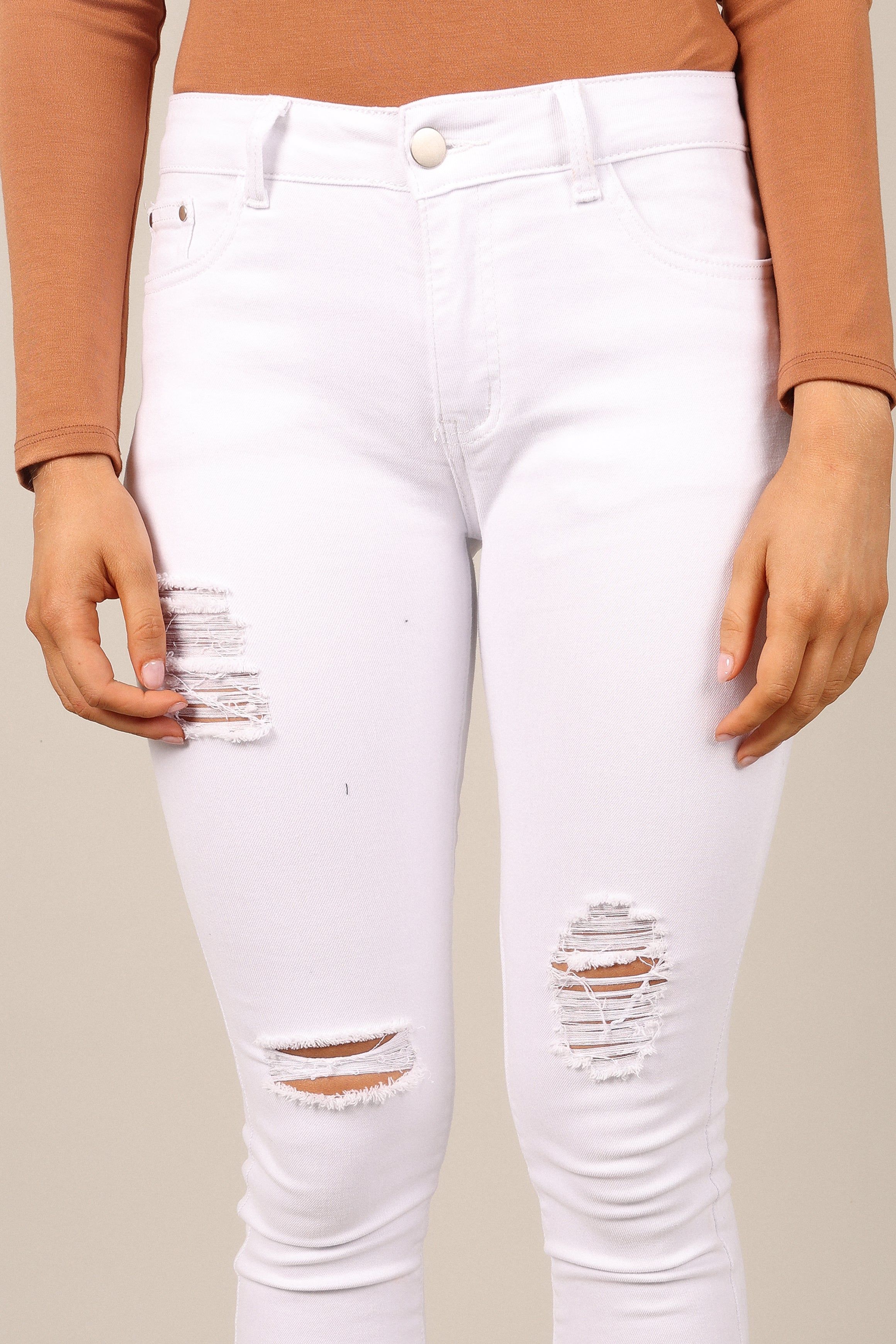 Jamie Jeans - White sold by Petal & Pup product image thumbnail 3