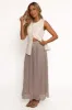 Tricia Maxi Skirt - Silver sold by Petal & Pup