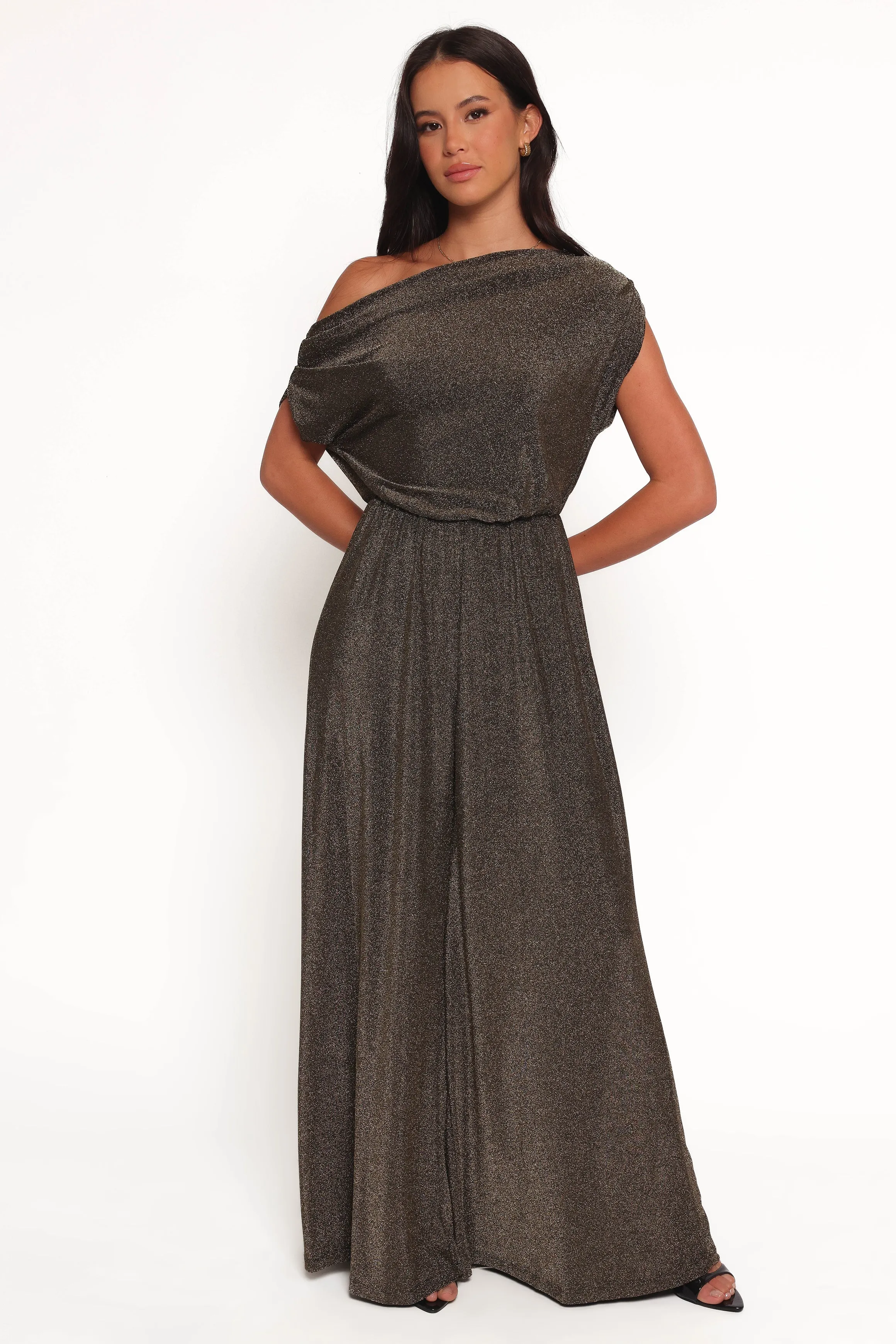 Noelle Jumpsuit - Gold Black sold by Petal & Pup product image thumbnail 3