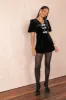 Norah Velvet Romper - Black sold by Petal & Pup