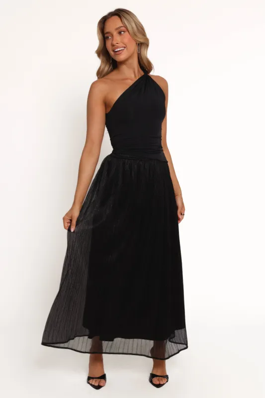 Tricia Maxi Skirt - Black sold by Petal & Pup