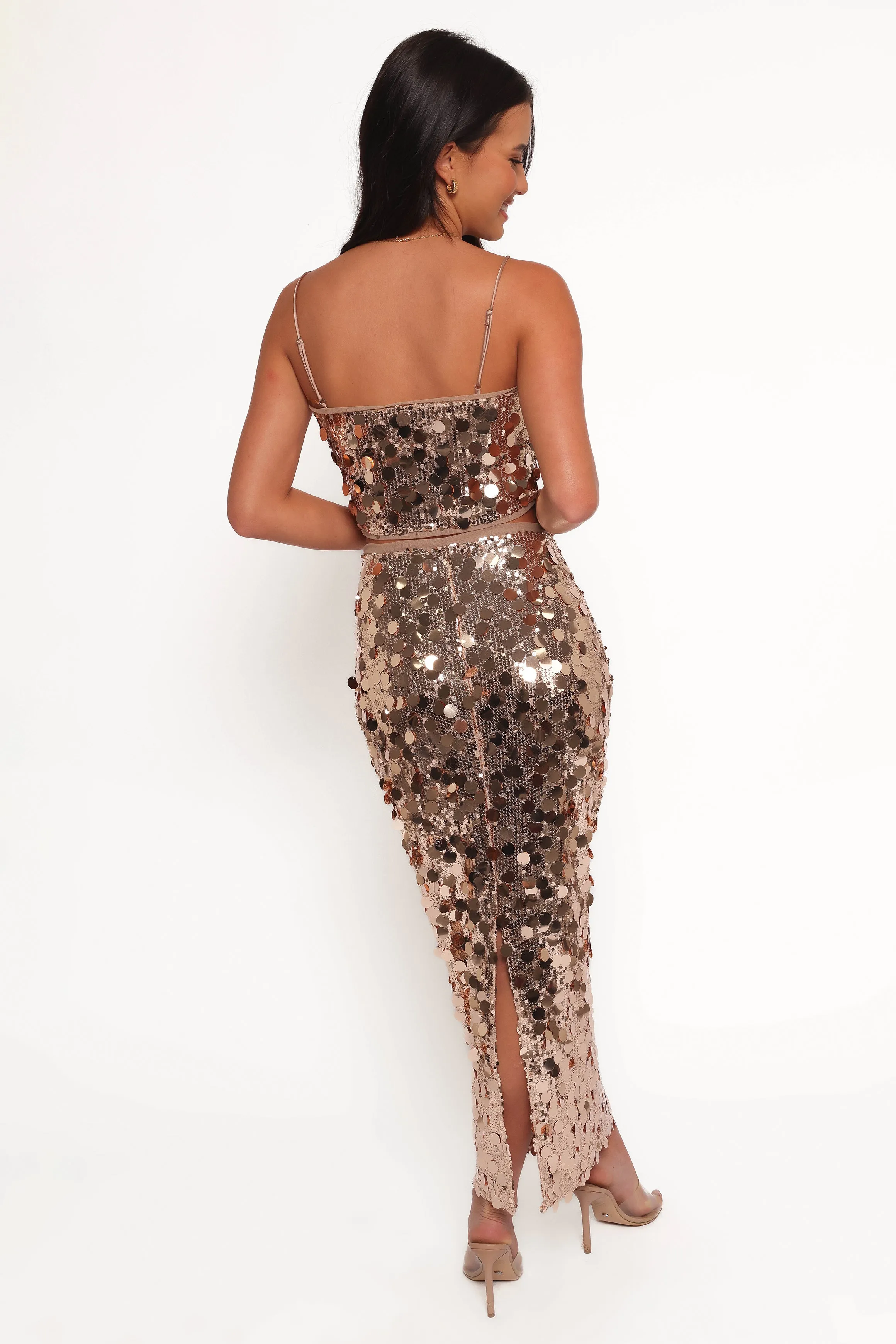 Hulu Sequin Skirt Set - Rose Gold sold by Petal & Pup product image thumbnail 5