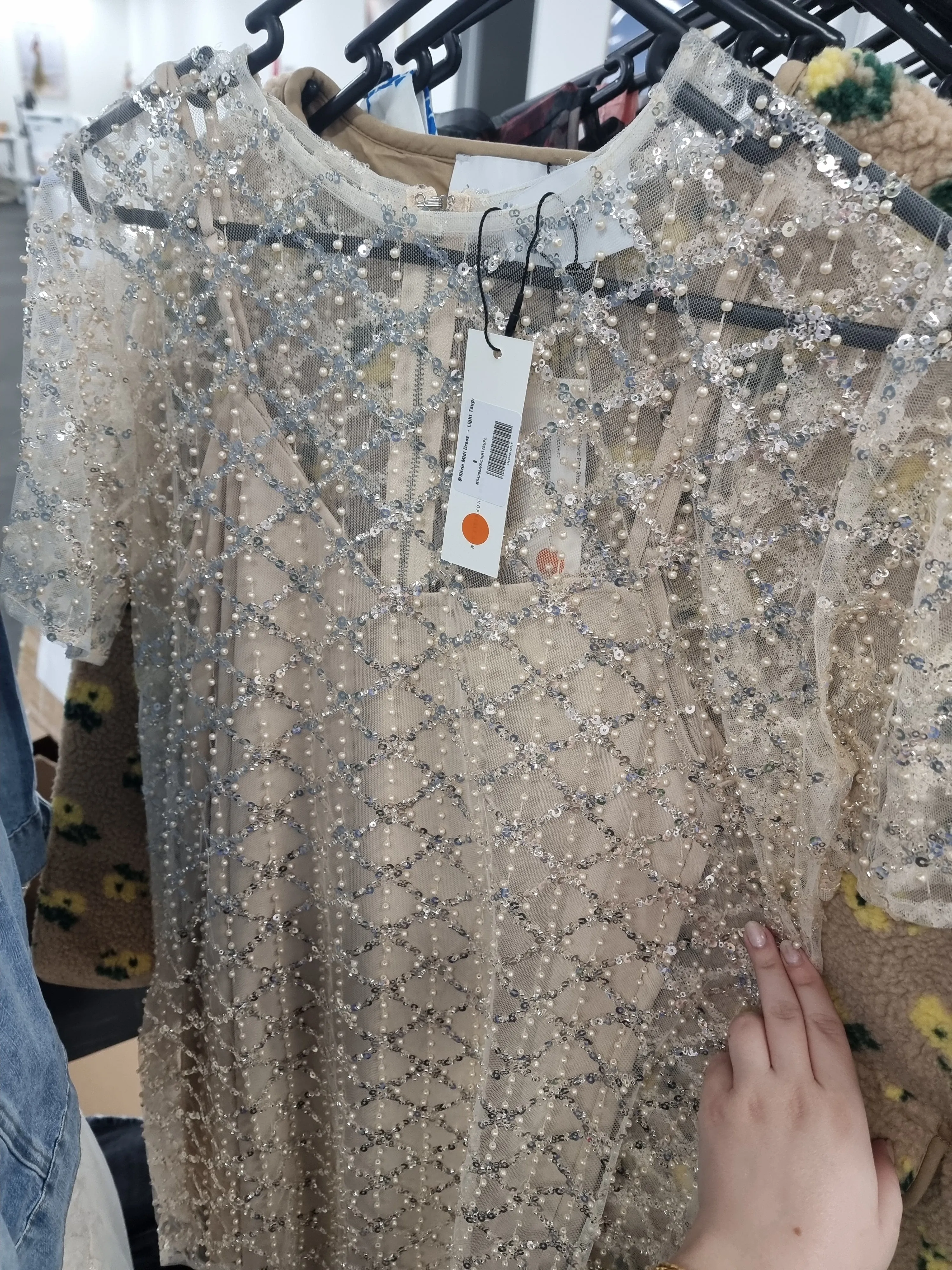 Silvie Midi Dress - Light Taupe sold by Petal & Pup