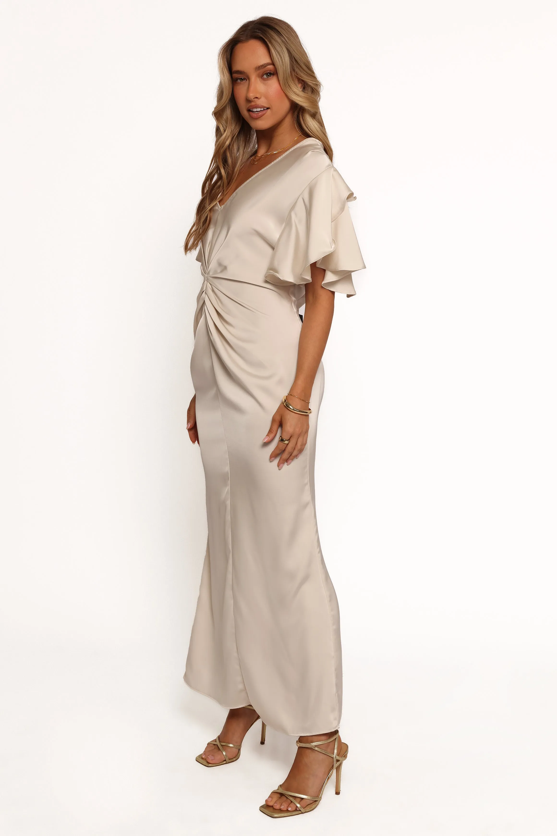 Georgiana Maxi Dress - Dove sold by Petal & Pup product image thumbnail 4