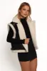 Kayden Faux Shearling Lined Vest - Black sold by Petal & Pup