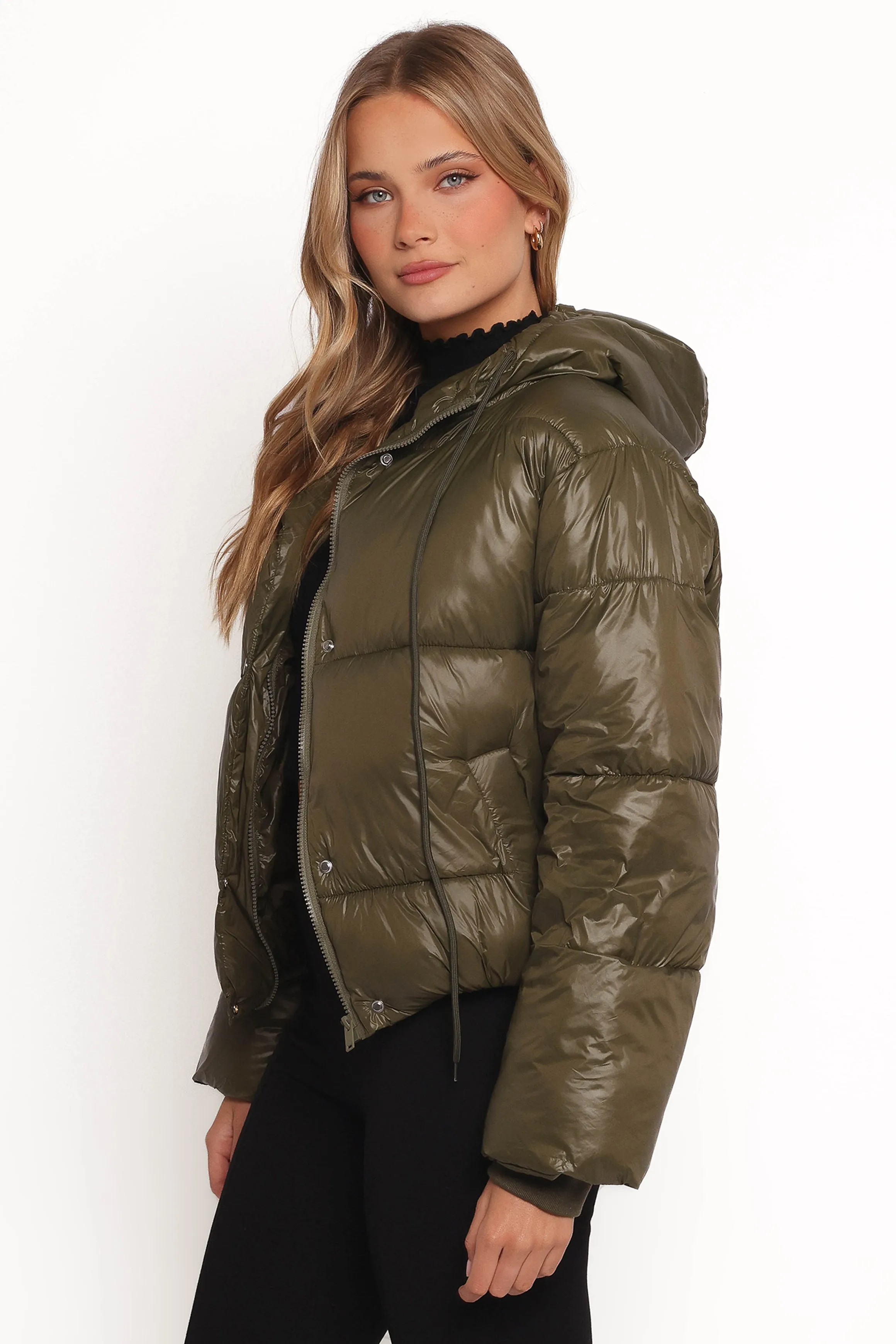 Archie Puffer Jacket - Olive sold by Petal & Pup product image thumbnail 3