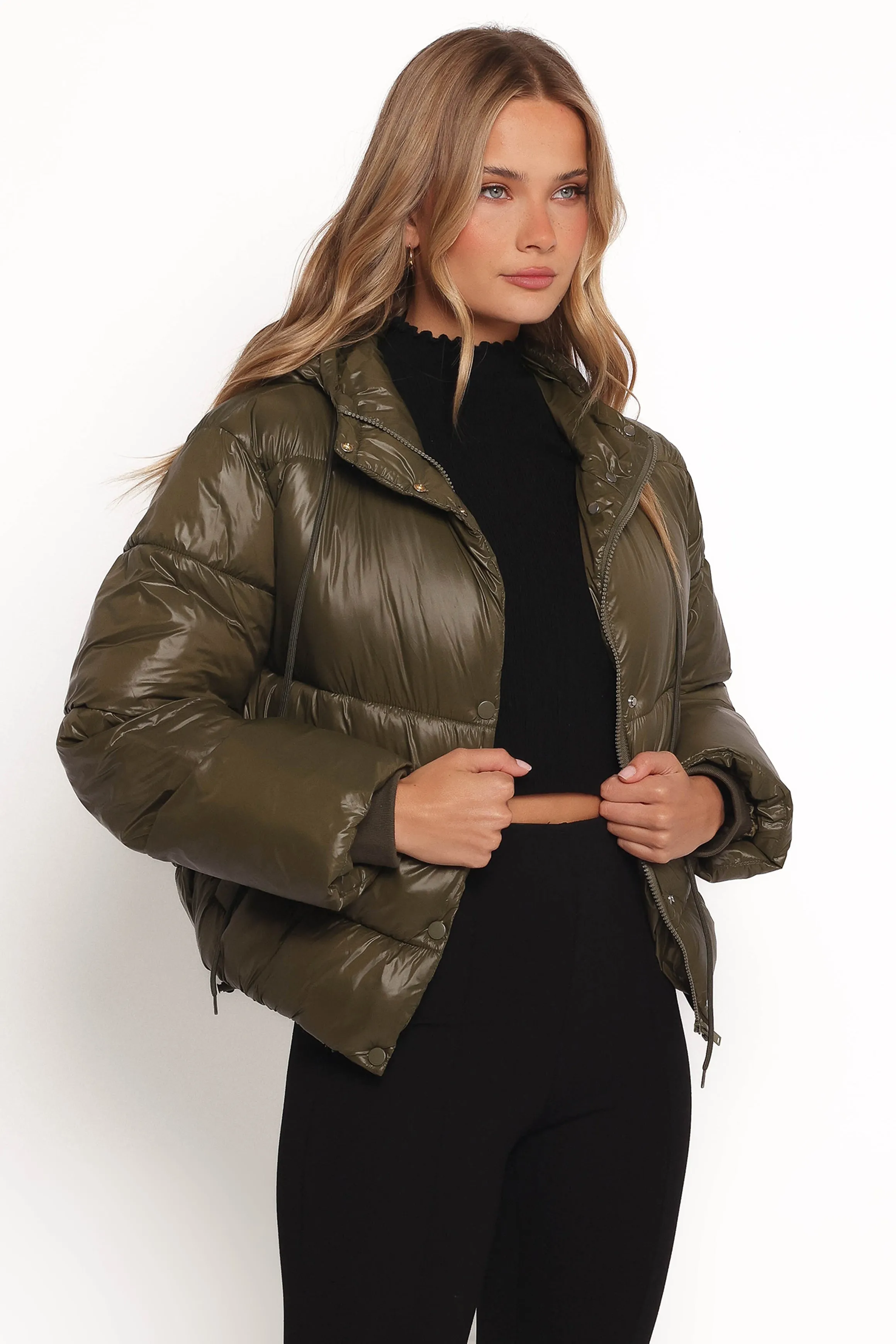 Archie Puffer Jacket - Olive sold by Petal & Pup product image thumbnail 5