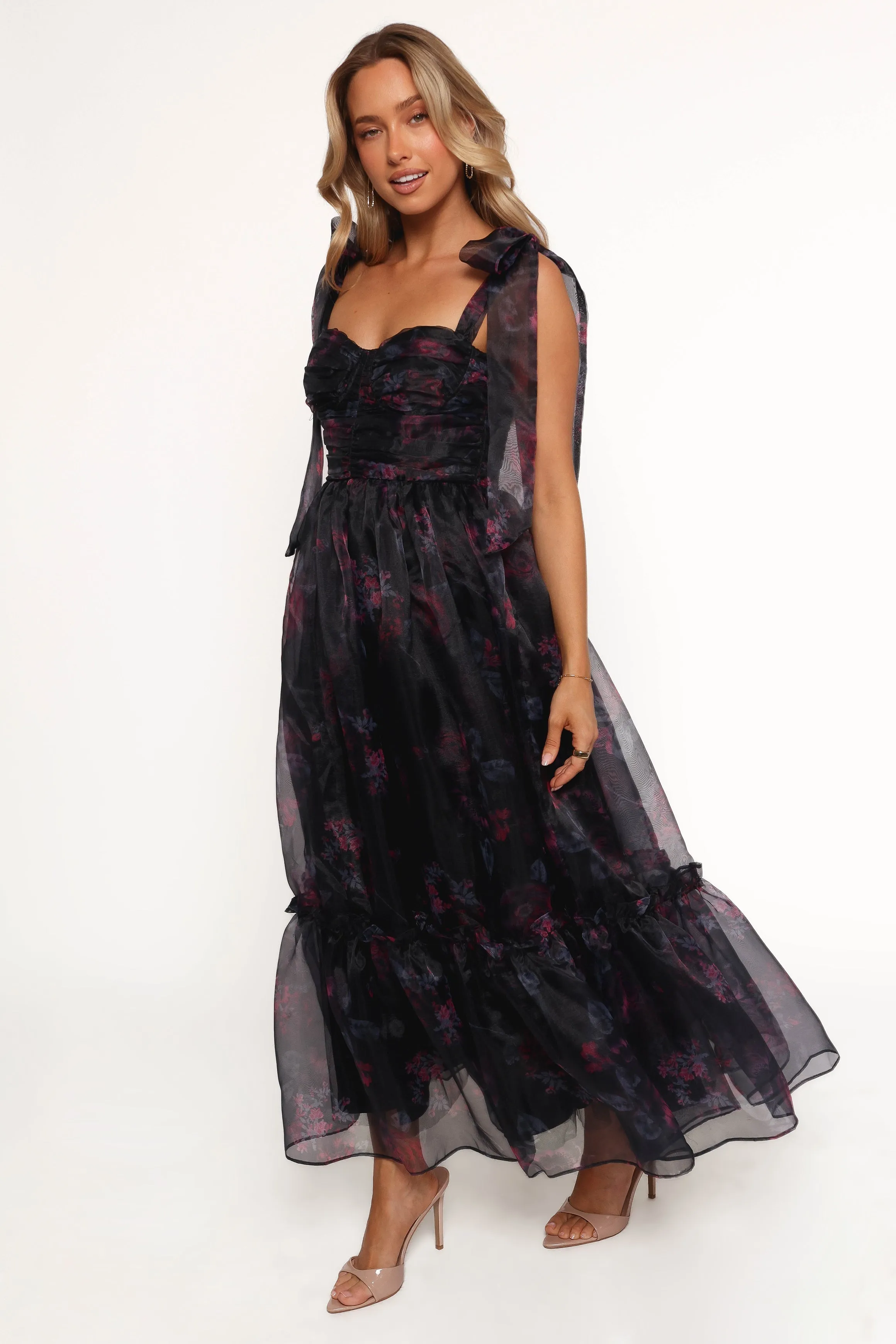 Floret Midi Dress - Dark Floral sold by Petal & Pup product image thumbnail 5