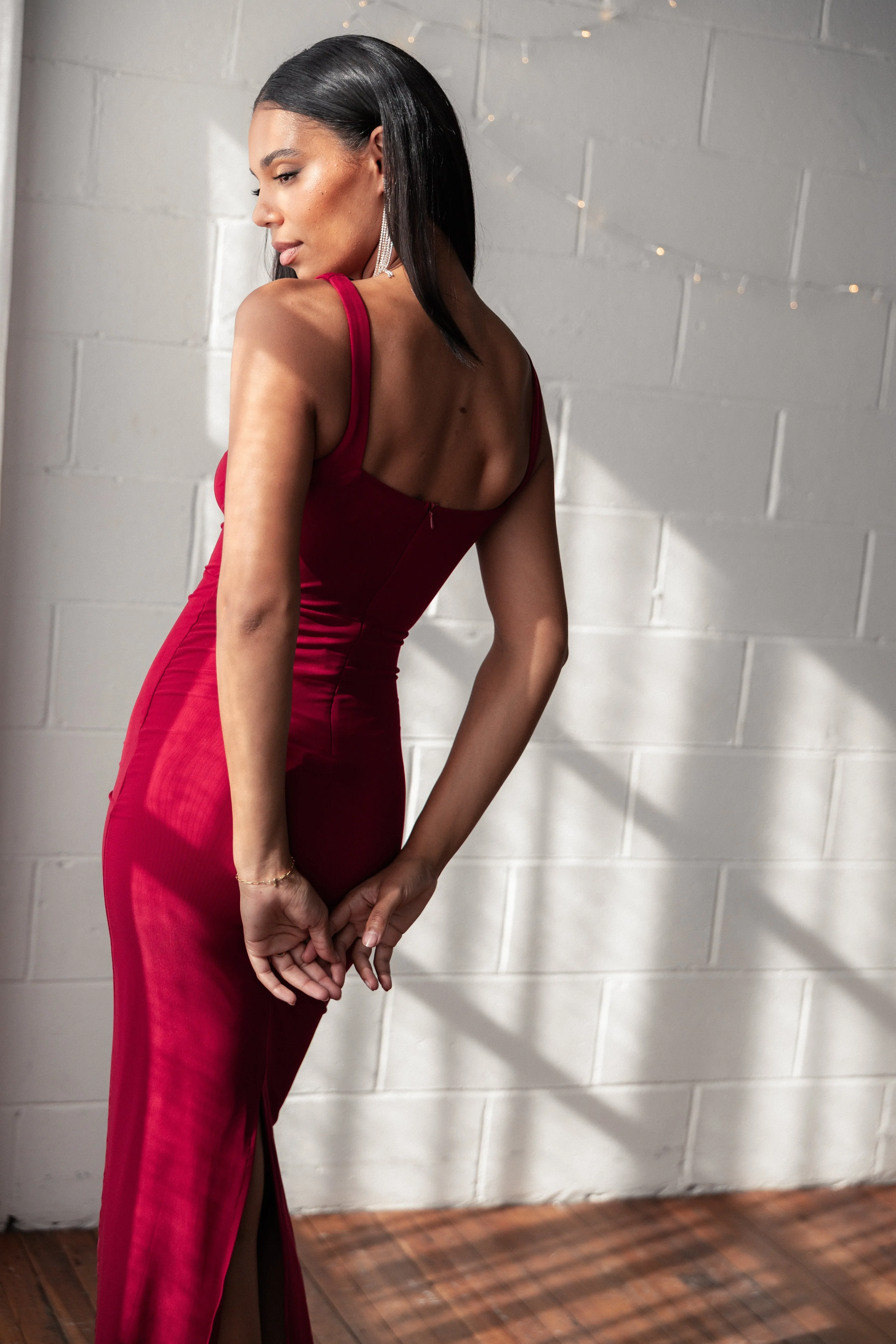 Eira Maxi Dress - Wine sold by Petal & Pup product image thumbnail 2