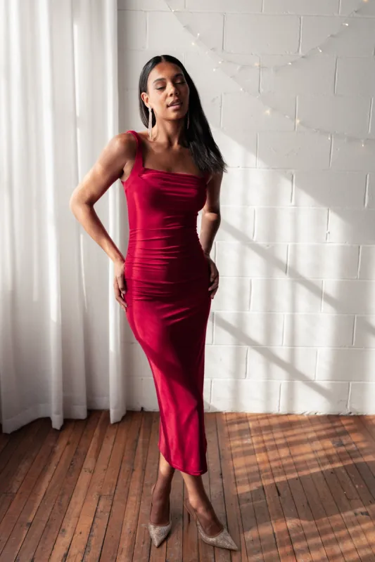 Eira Maxi Dress - Wine sold by Petal & Pup