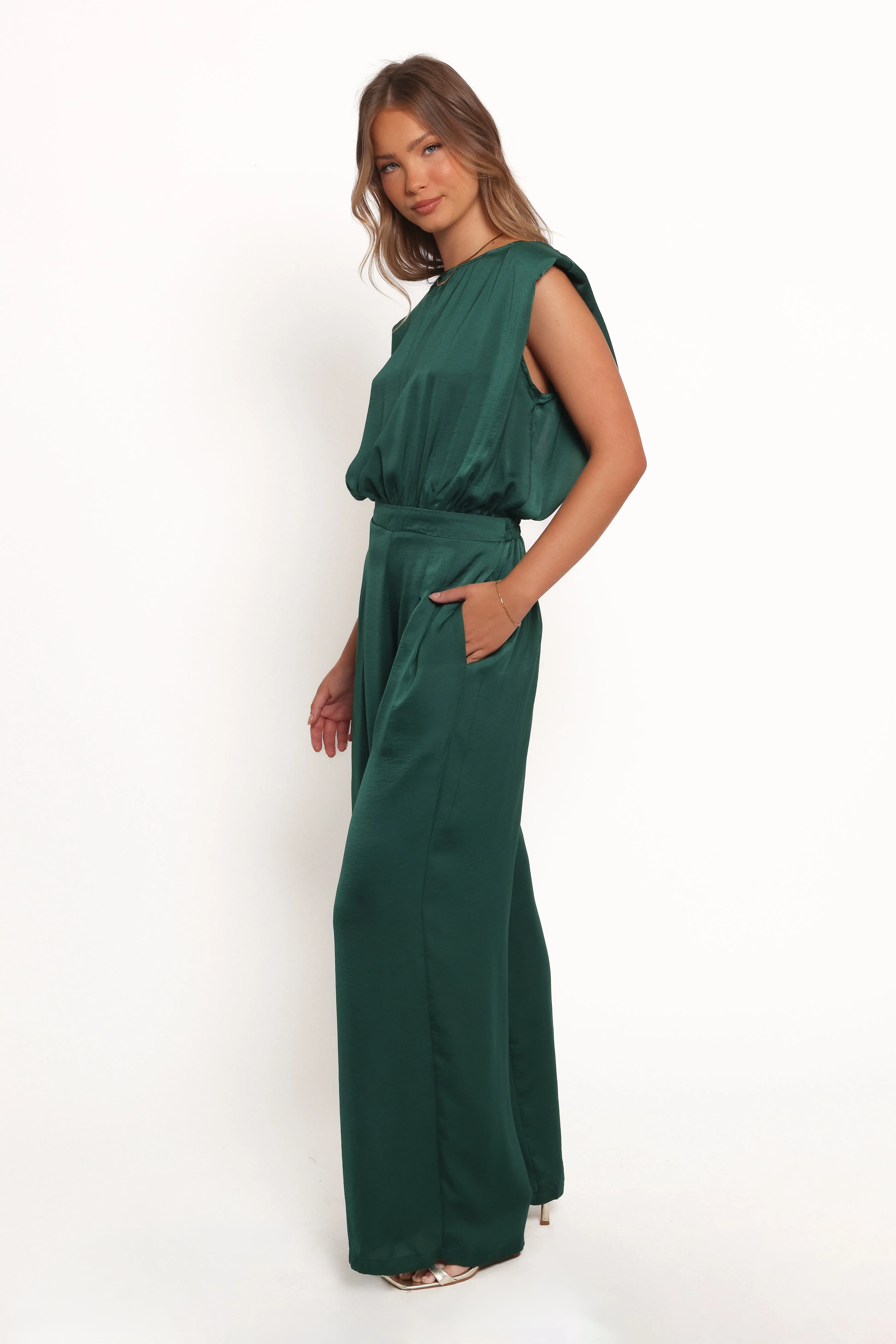 Rema Jumpsuit - Dark Green sold by Petal & Pup product image thumbnail 3