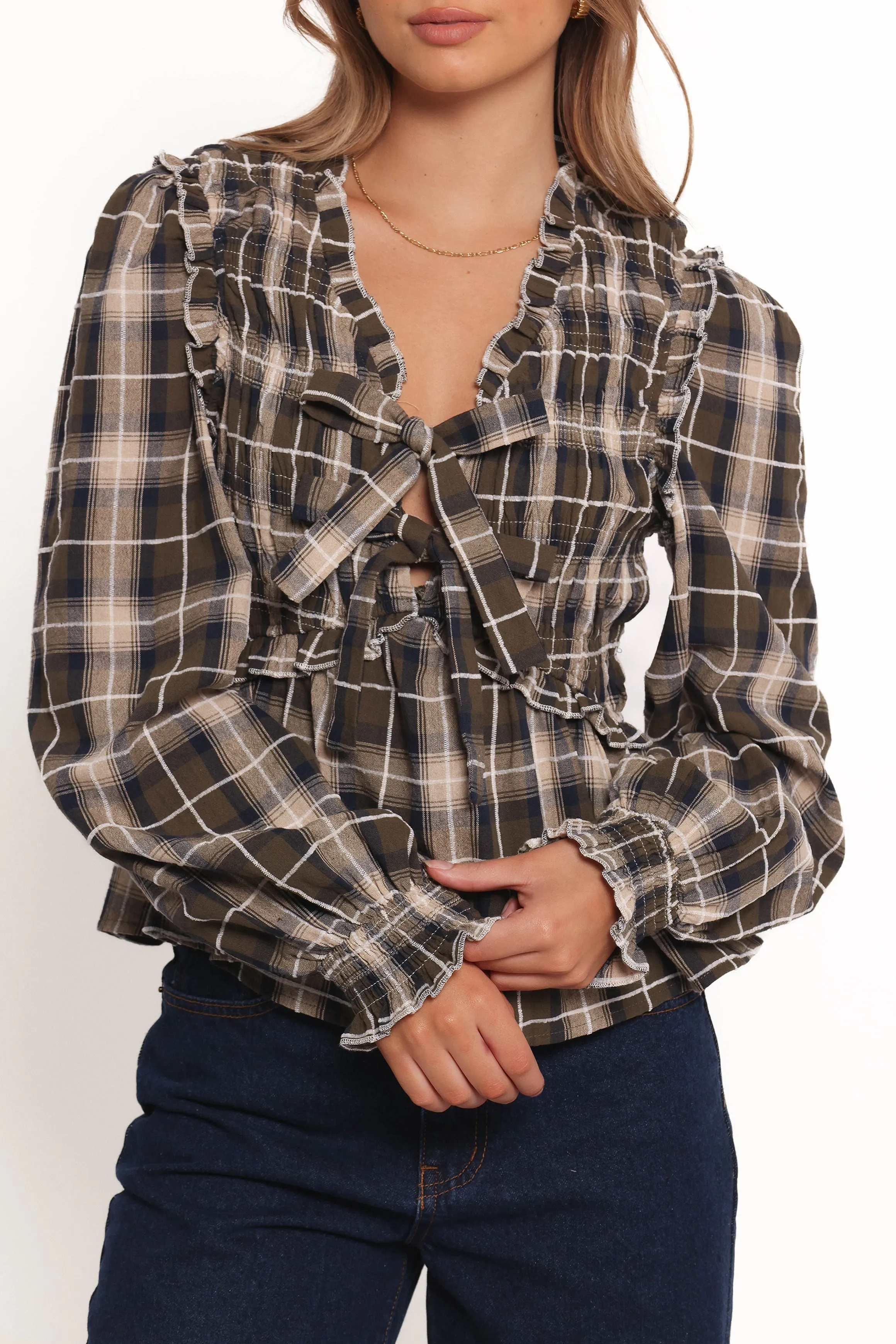 Grayson Top - Olive sold by Petal & Pup product image thumbnail 2