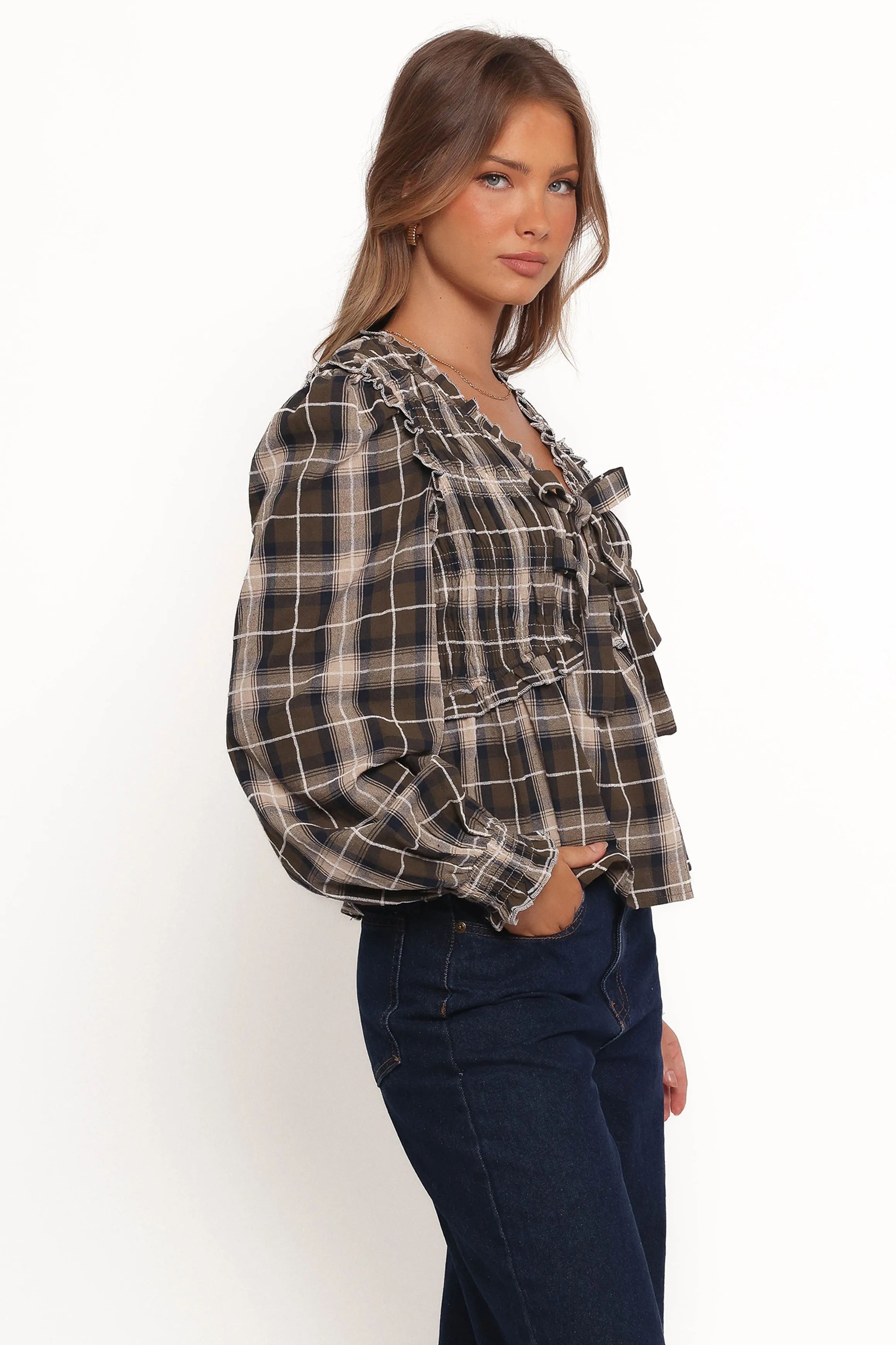 Grayson Top - Olive sold by Petal & Pup product image thumbnail 5