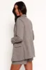 Lesia Double Button Fitted Plaid Blazer - Taupe Multi sold by Petal & Pup