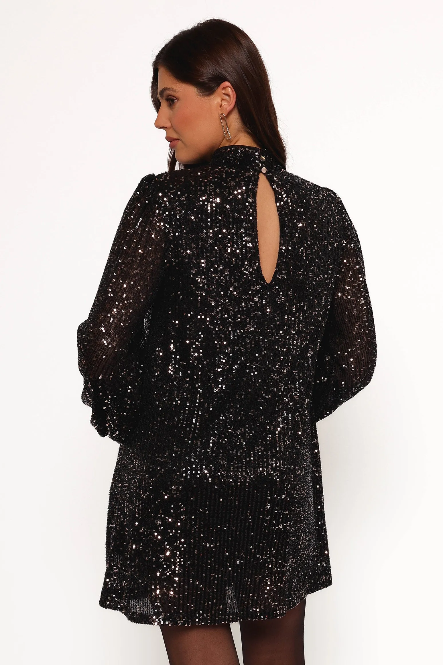 Springfield Mini Dress - Black/Gold sold by Petal & Pup product image thumbnail 4