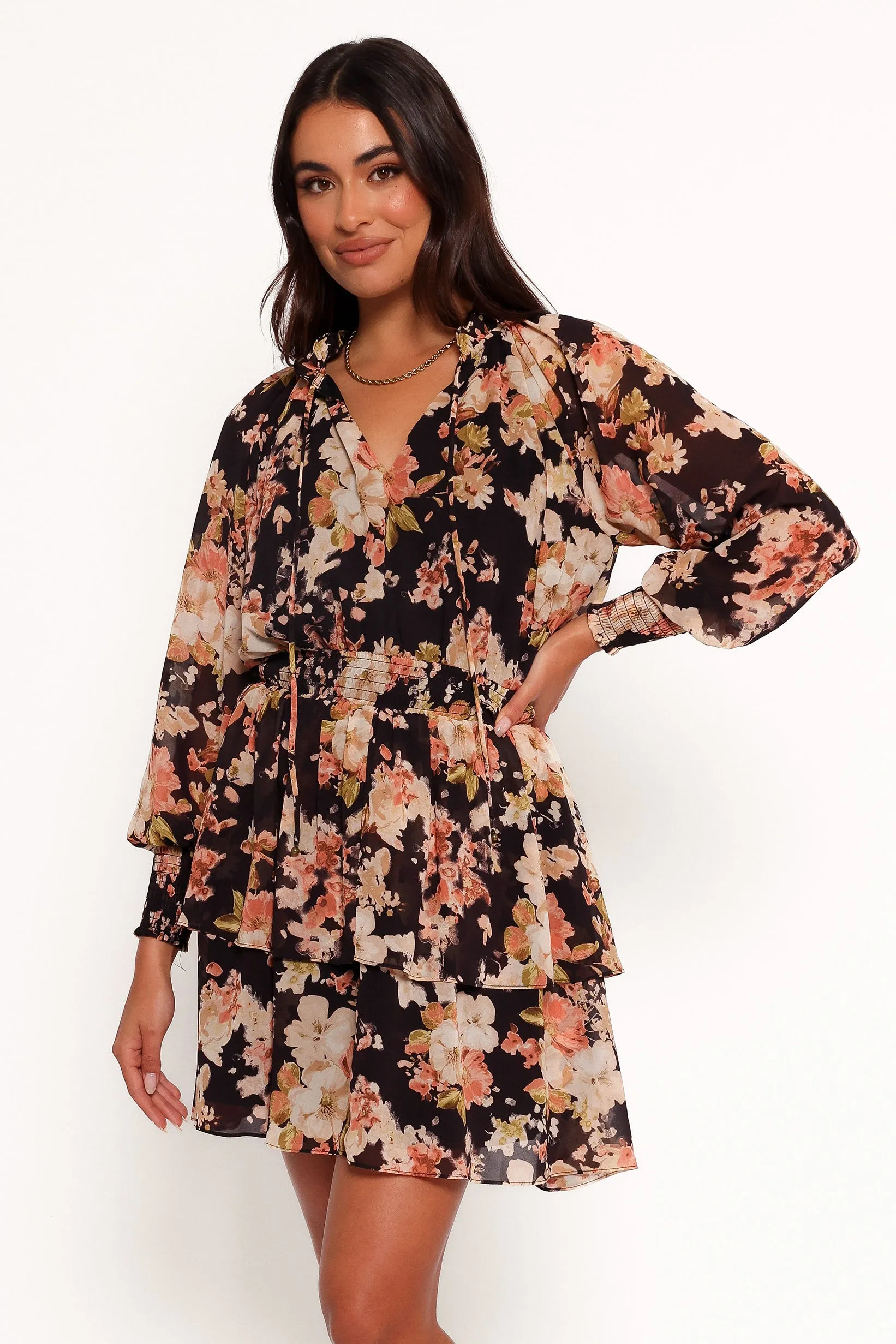 Anita Mini Dress - Black/Pink sold by Petal & Pup product image thumbnail 3