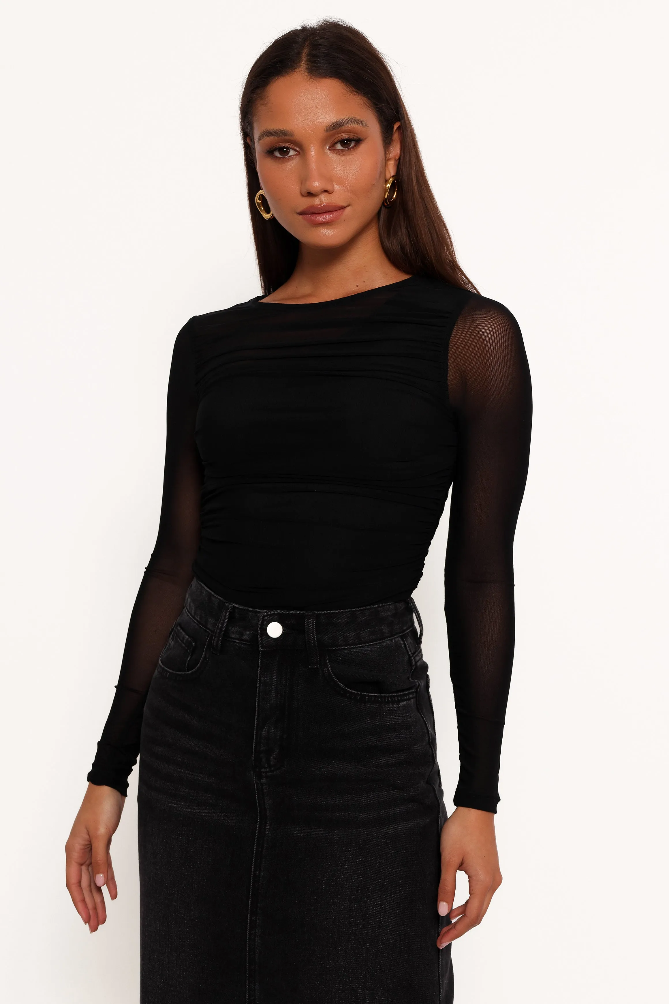 Selina Top - Black sold by Petal & Pup