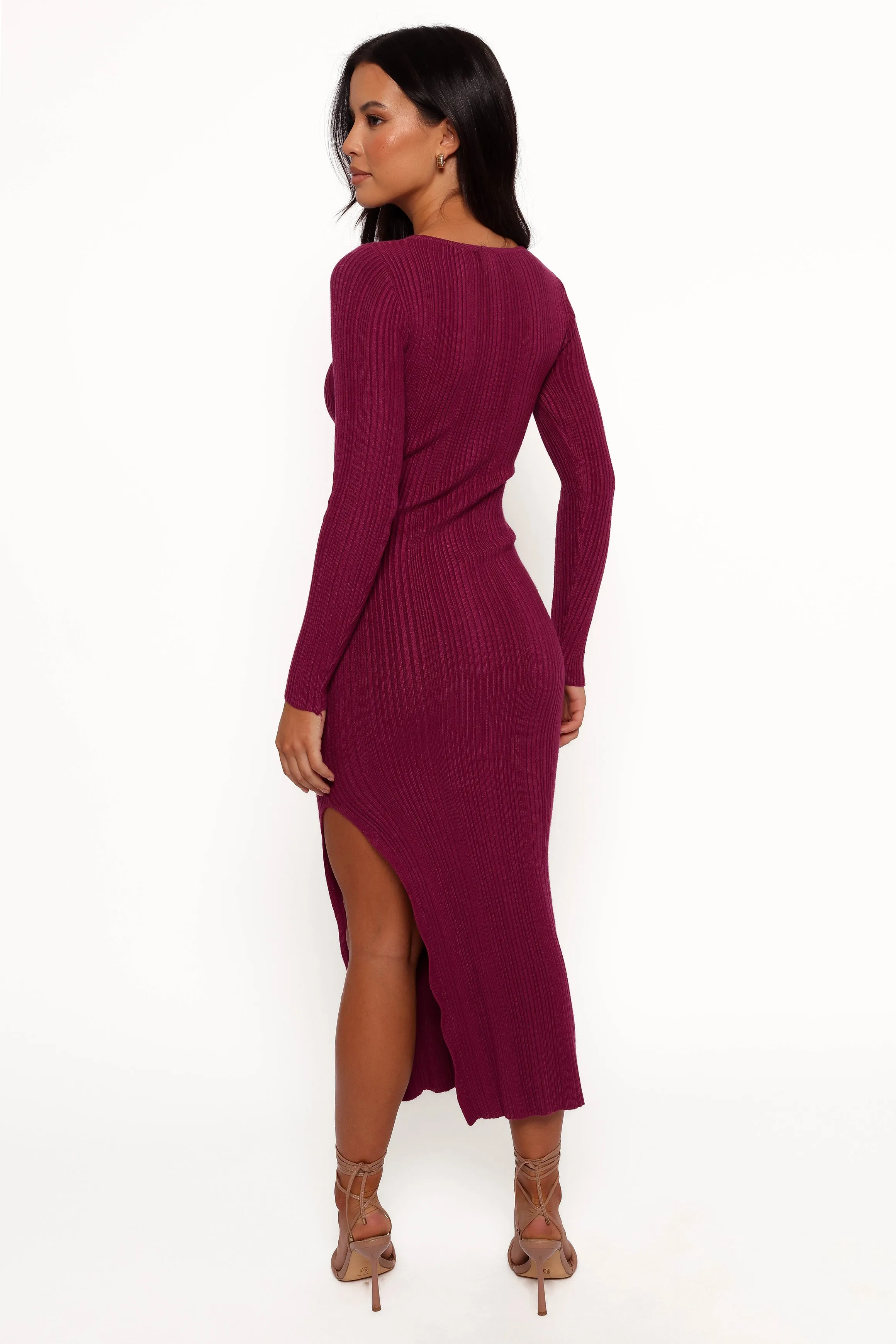 Mattie Long Sleeve Maxi Dress - Plum sold by Petal & Pup product image thumbnail 4