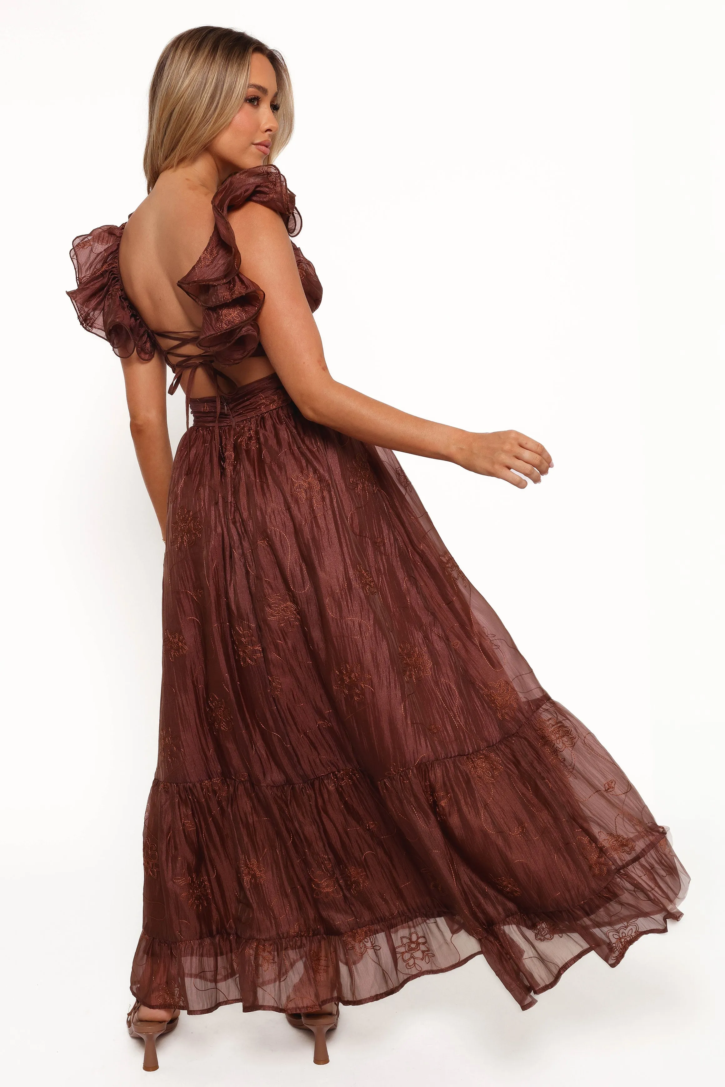 Harmony Maxi Dress - Brown Floral sold by Petal & Pup product image thumbnail 2