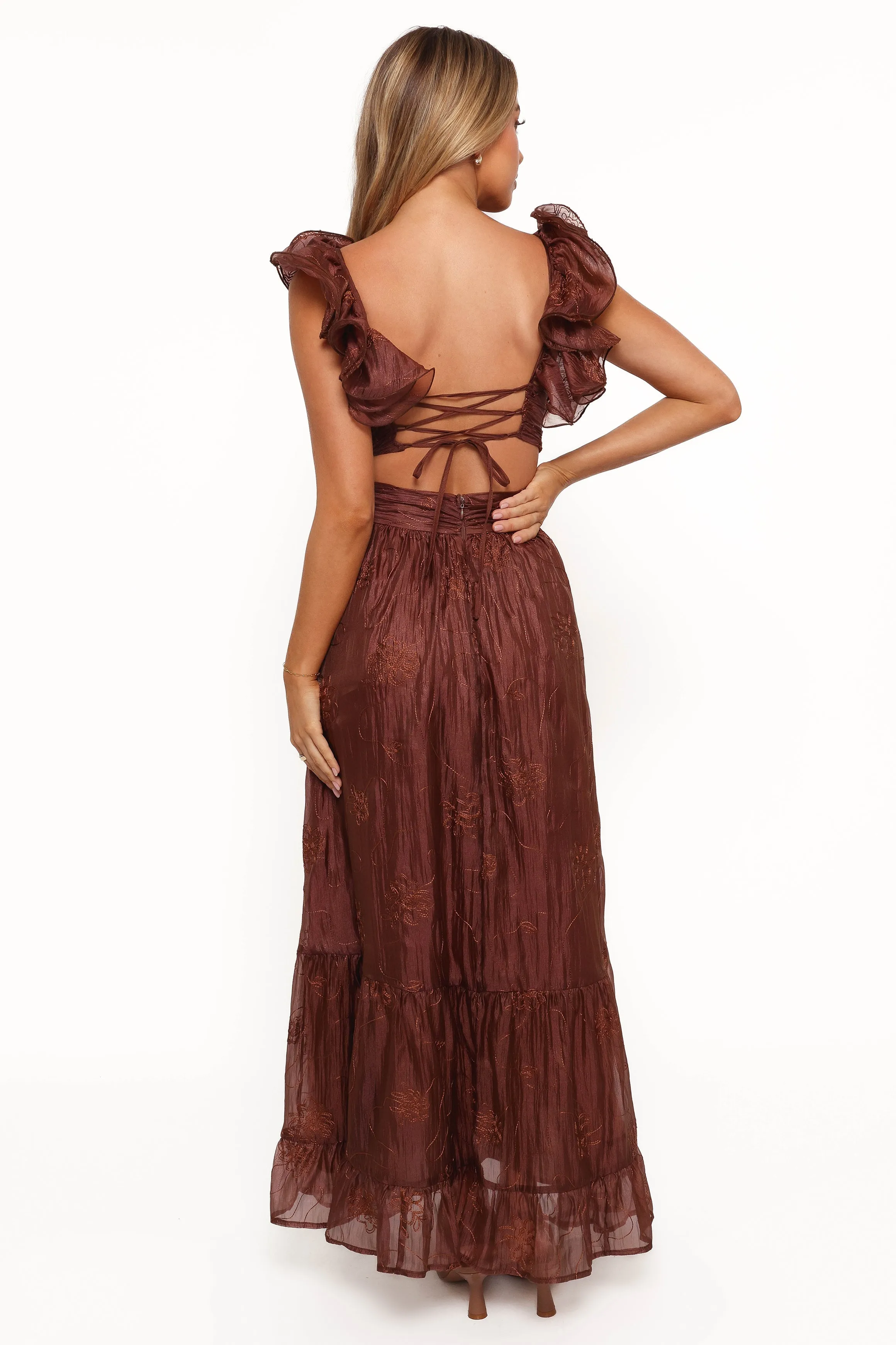 Harmony Maxi Dress - Brown Floral sold by Petal & Pup product image thumbnail 4