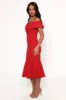 Dailene Midi Dress - Red sold by Petal & Pup