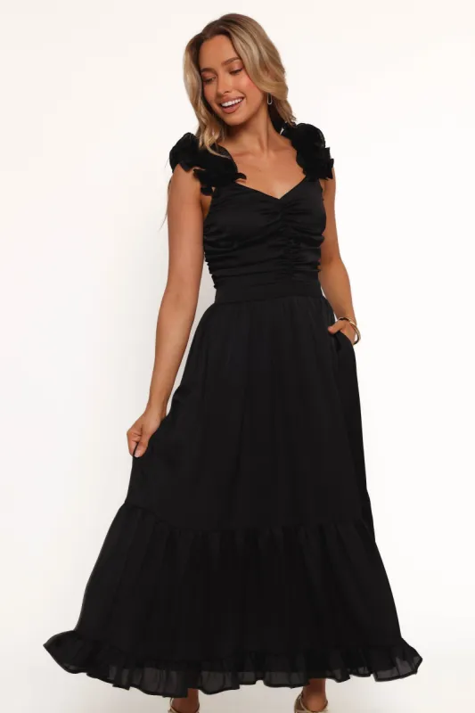 Inca Midi Dress - Black sold by Petal & Pup