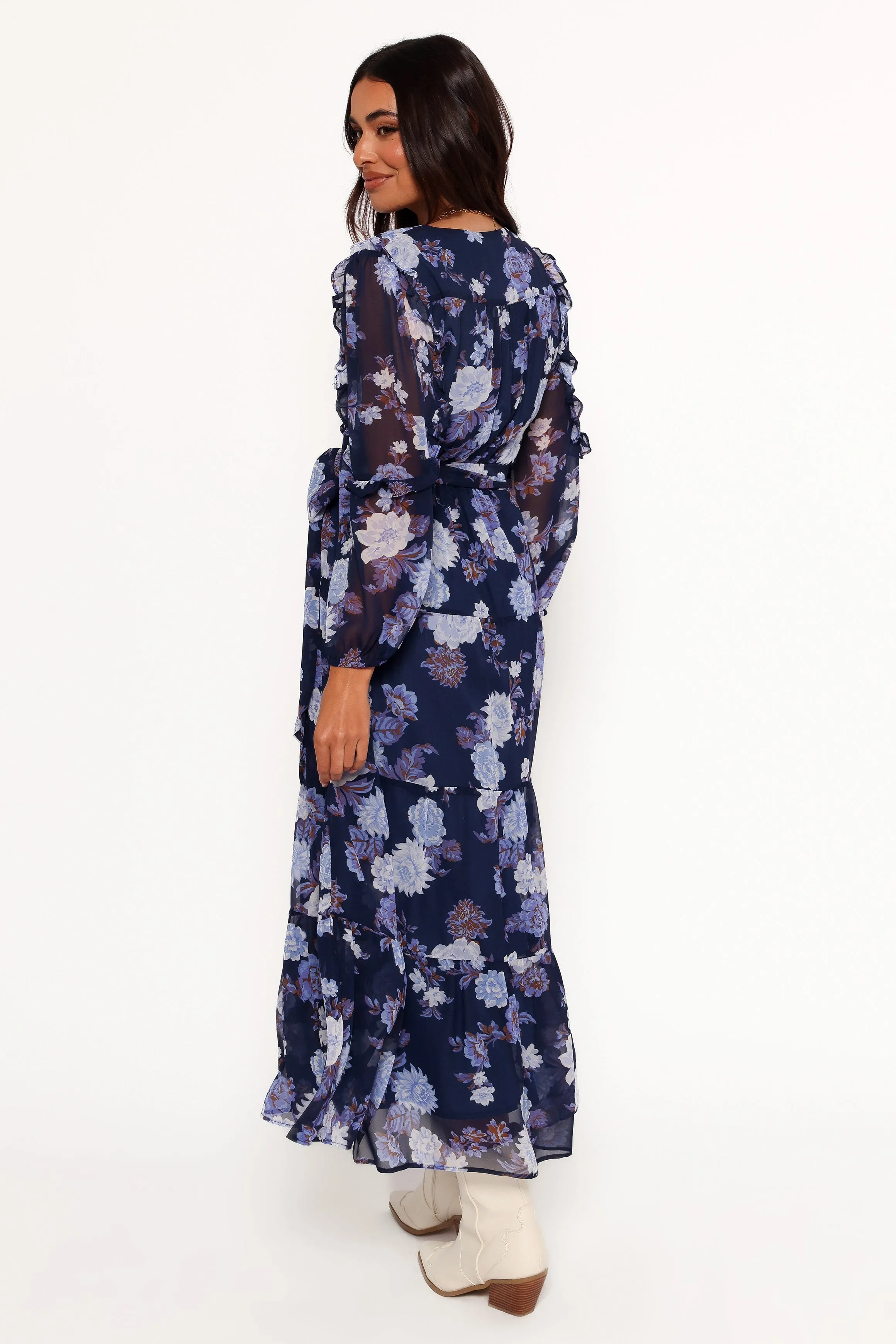 Korina Long Sleeve Maxi Dress - Vintage Blues sold by Petal & Pup product image thumbnail 2