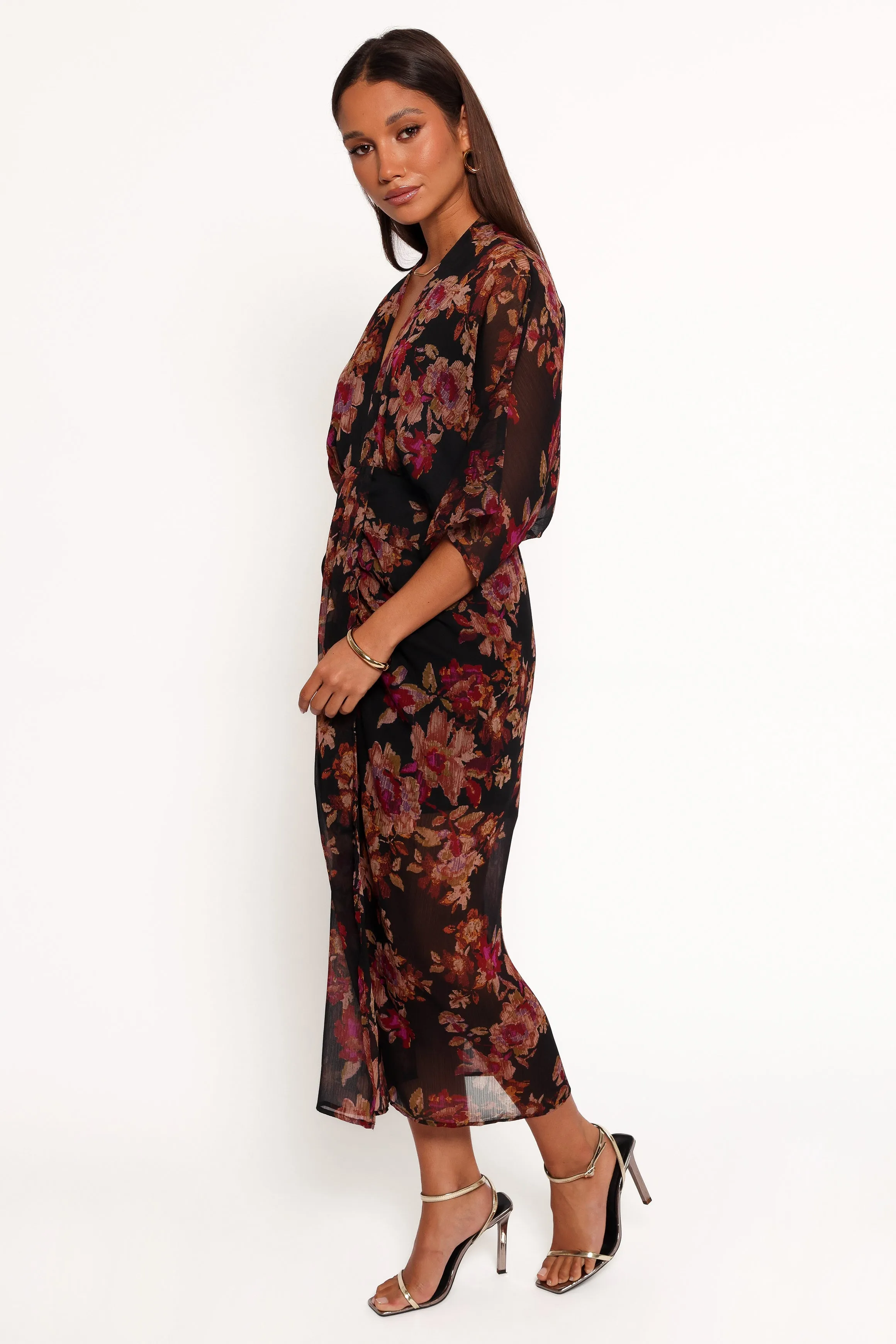 Audrina Maxi Dress - Deep Night Floral sold by Petal & Pup product image thumbnail 3